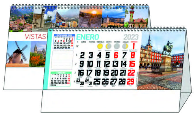 Ref. 53 - Vistas de España con espacio para Notas: Nuestros Productos de Gráficas Kalendex Ref. 53 - Vistas de España con espacio para Notas: Nuestros Productos de Gráficas Kalendex
