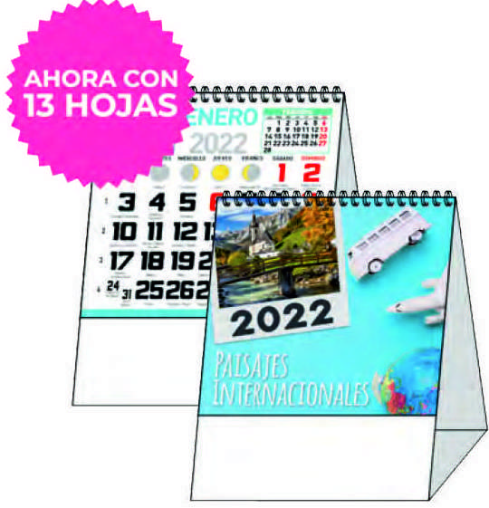 Ref. 40 - Sobremesa mini: Nuestros Productos de Gráficas Kalendex Ref. 40 - Sobremesa mini: Nuestros Productos de Gráficas Kalendex