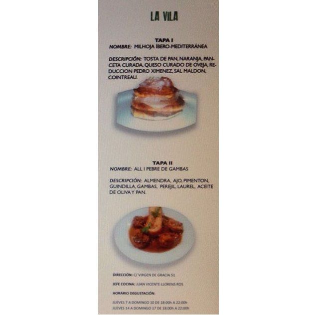 Tapas variadas: Carta y Servicios de La Vila Tapas variadas: Carta y Servicios de La Vila