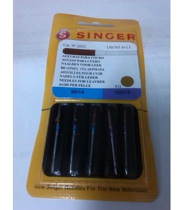 Agujas Singer 2032 130/705 H-LL Cuero surtidas: Servicios de Máquinas de Coser Dori Agujas Singer 2032 130/705 H-LL Cuero surtidas: Servicios de Máquinas de Coser Dori