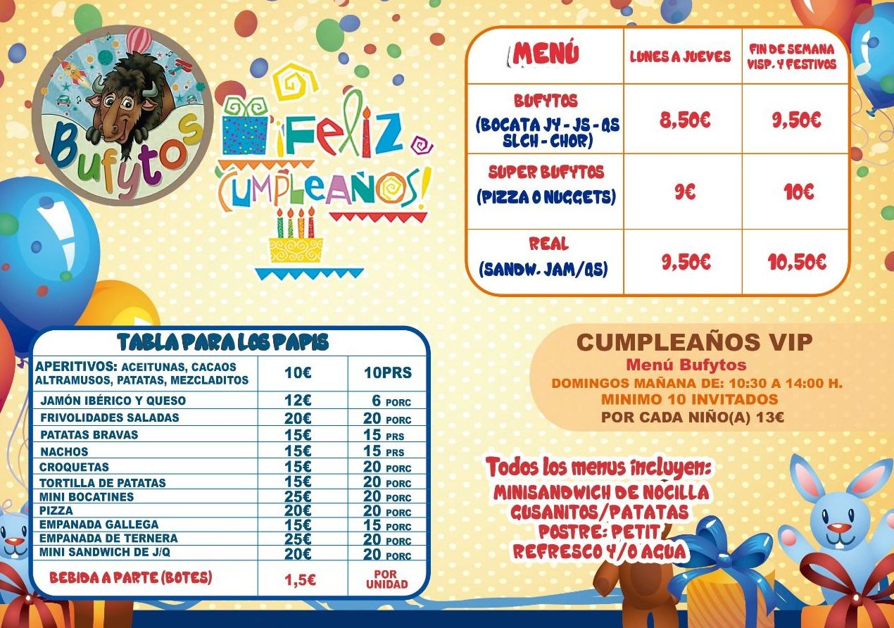 Fiestas de Cumpleaños: Servicios y Actividades de Bufytos Fiestas de Cumpleaños: Servicios y Actividades de Bufytos