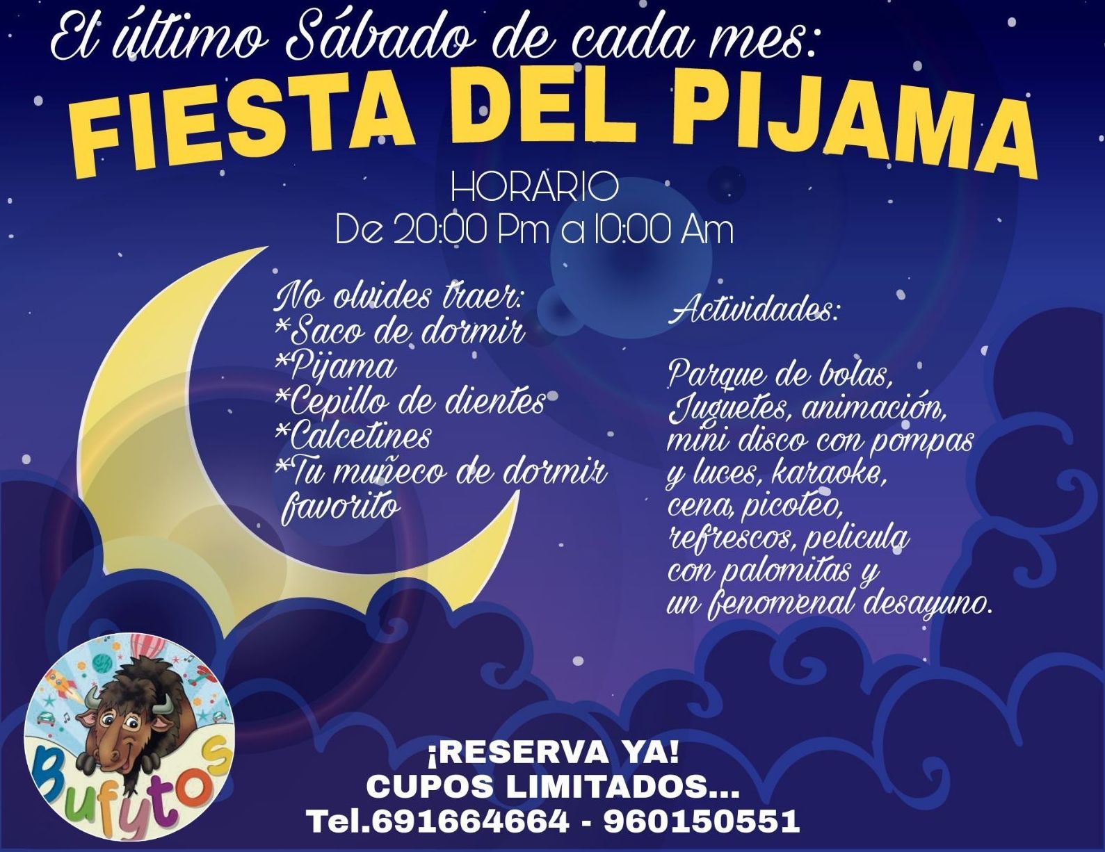 Fiestas del Pijama: Servicios y Actividades de Bufytos Fiestas del Pijama: Servicios y Actividades de Bufytos