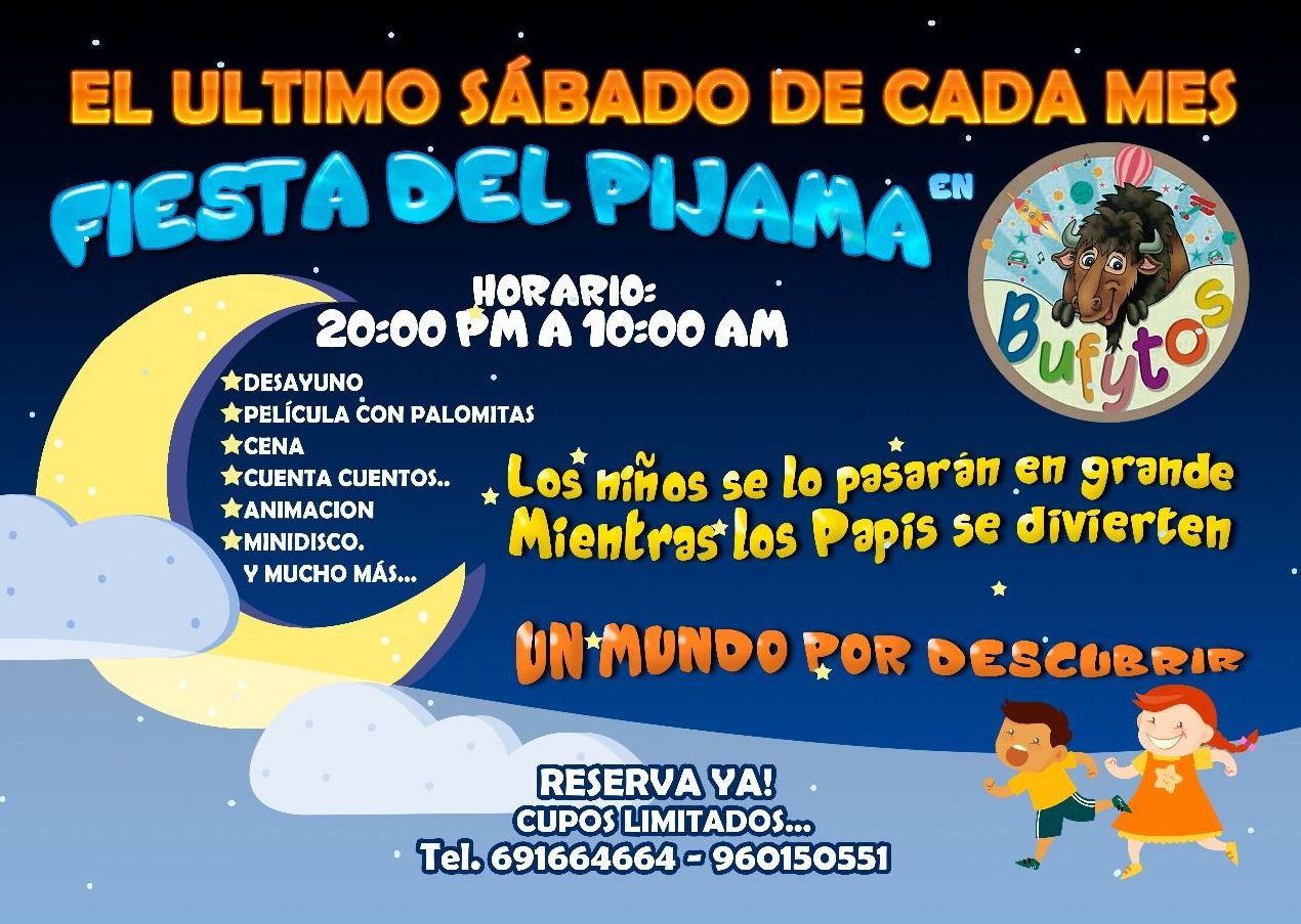Fiestas del Pijama: Servicios y Actividades de Bufytos Fiestas del Pijama: Servicios y Actividades de Bufytos