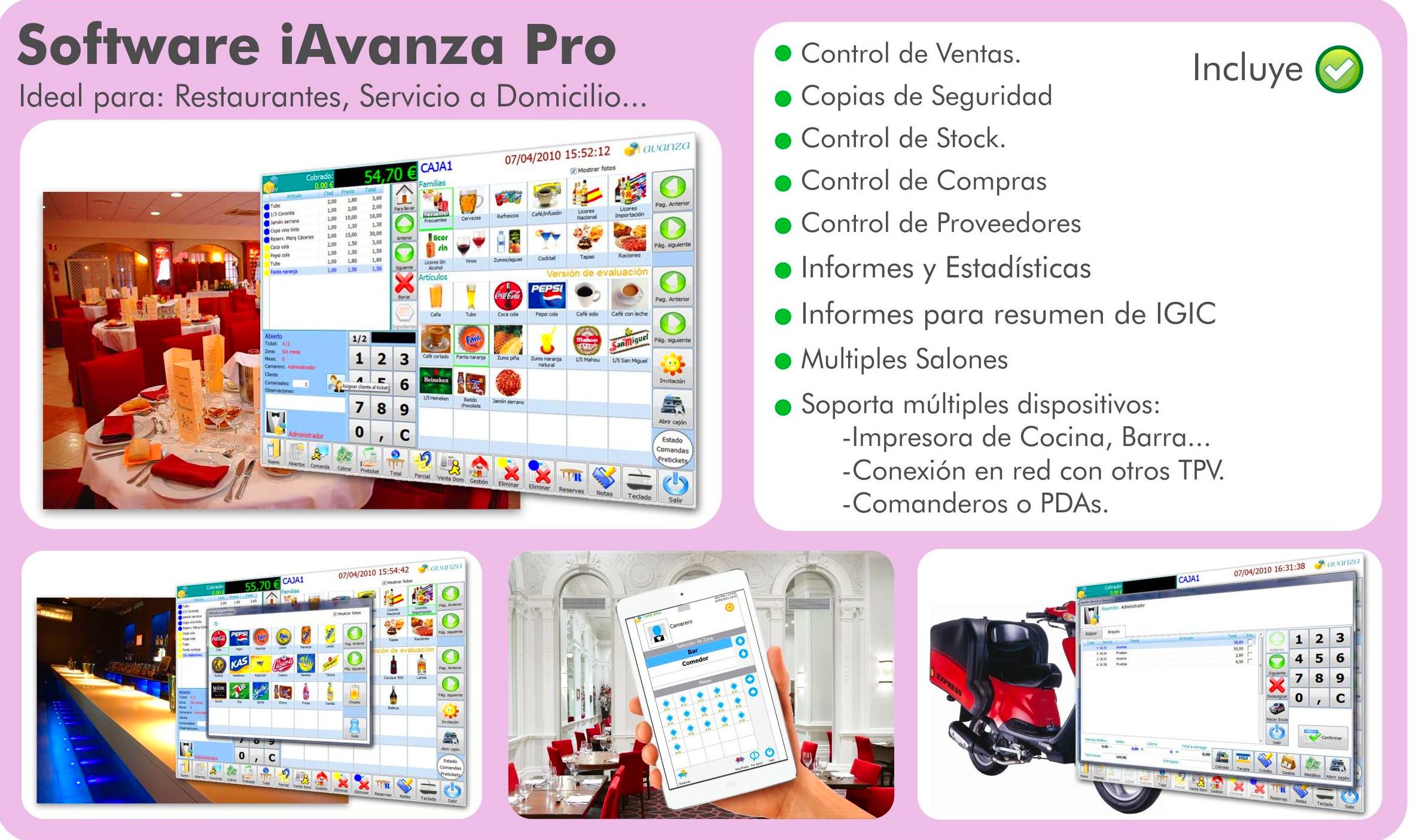 Ventajas del Software iAvanza Pro Ventajas del Software iAvanza Pro