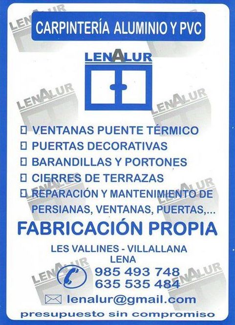 Reparación y mantenimiento : Servicios de Lenalur, C.B.