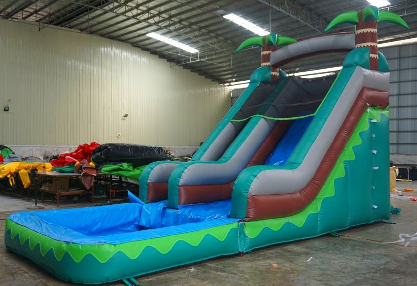 Tobogán Palmera XL con piscina Tobogán Palmera XL con piscina