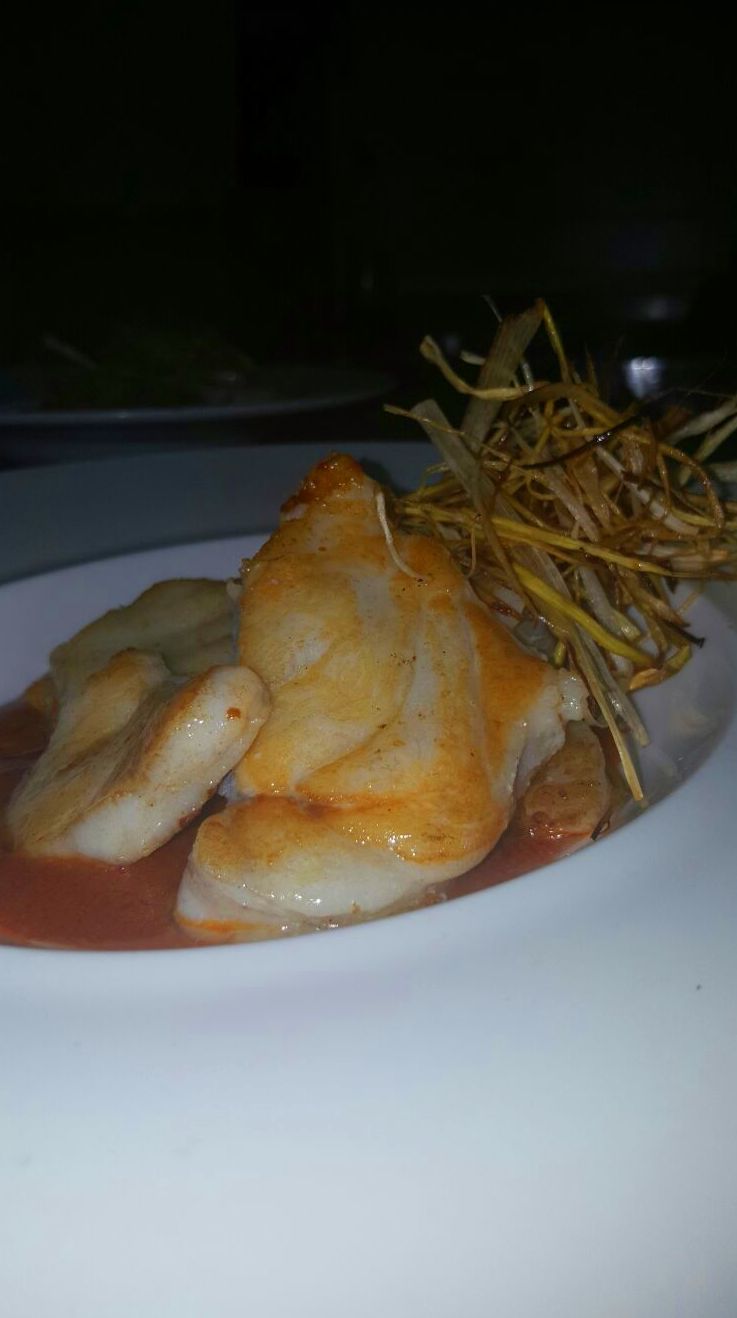 Rape en salsa de carabineros Rape en salsa de carabineros