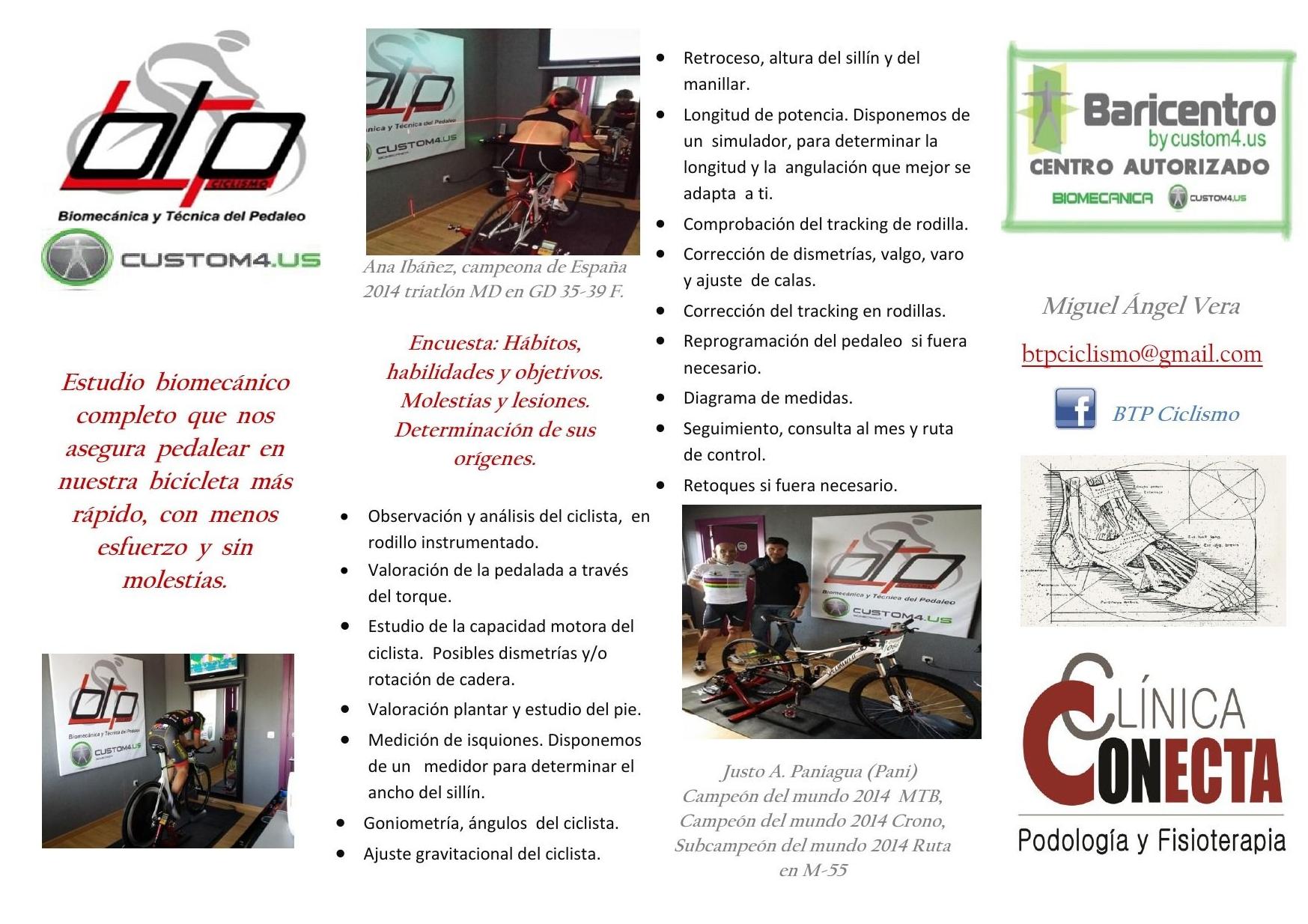 ESTUDIO BIOMECÁNICO PARA CICLISTAS: Catálogo de Clínica Conecta Madrid ESTUDIO BIOMECÁNICO PARA CICLISTAS: Catálogo de Clínica Conecta Madrid