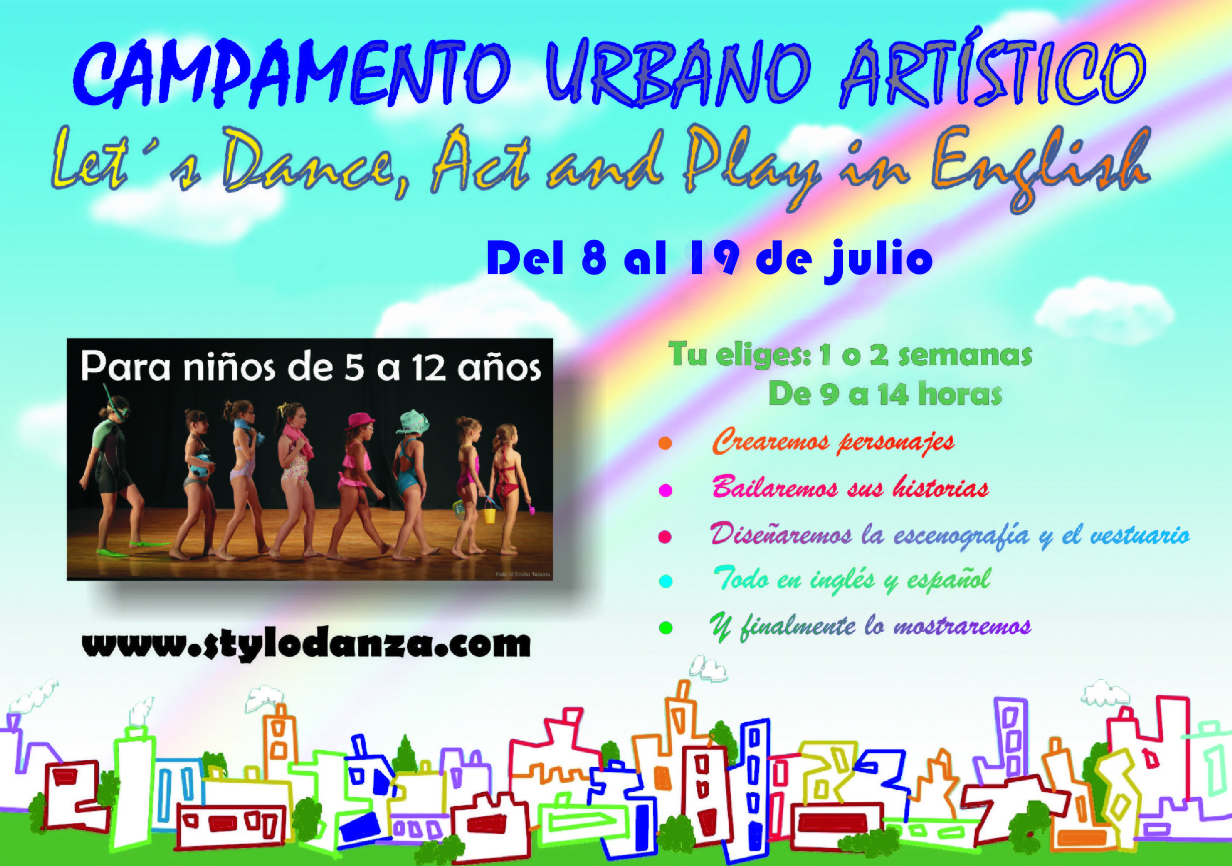 Campamento Urbano de BAILE en Julio Campamento Urbano de BAILE en Julio