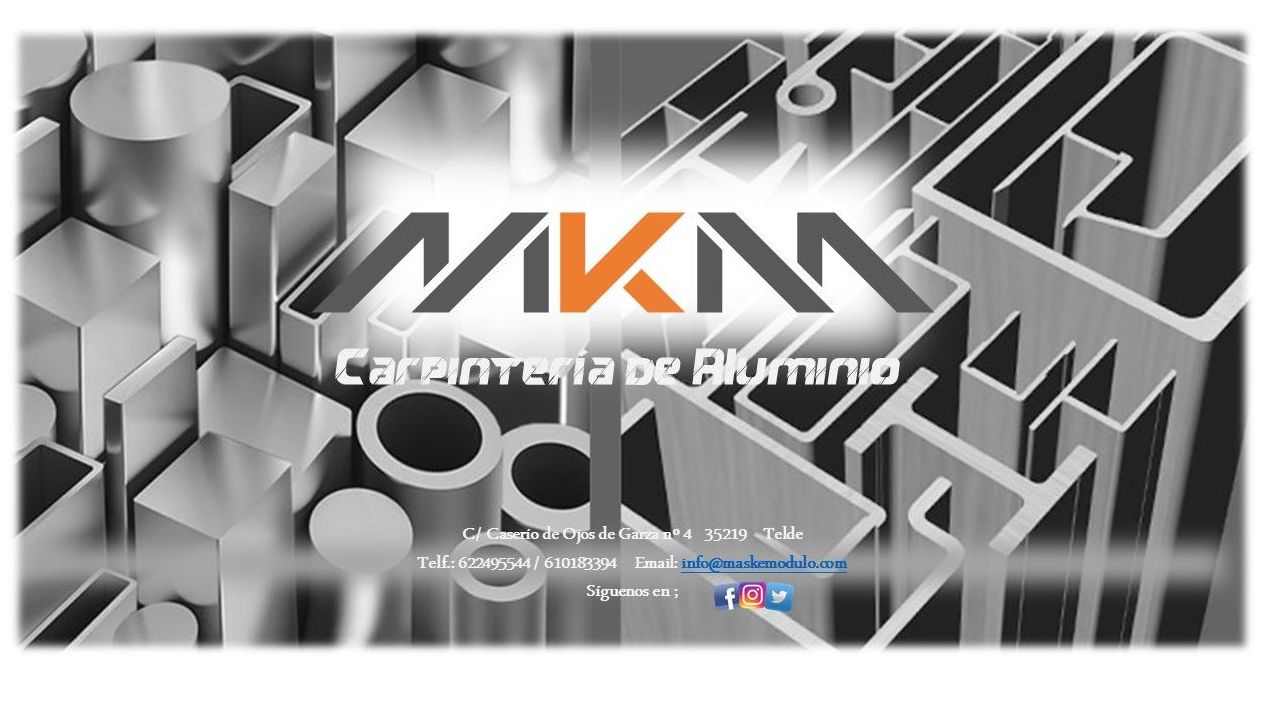 Maskemodulo S.L. Carpintería de Aluminio Propia. Maskemodulo S.L. Carpintería de Aluminio Propia.