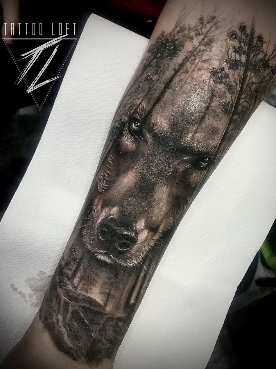 Tatuajes realismo de animales Carabanchel