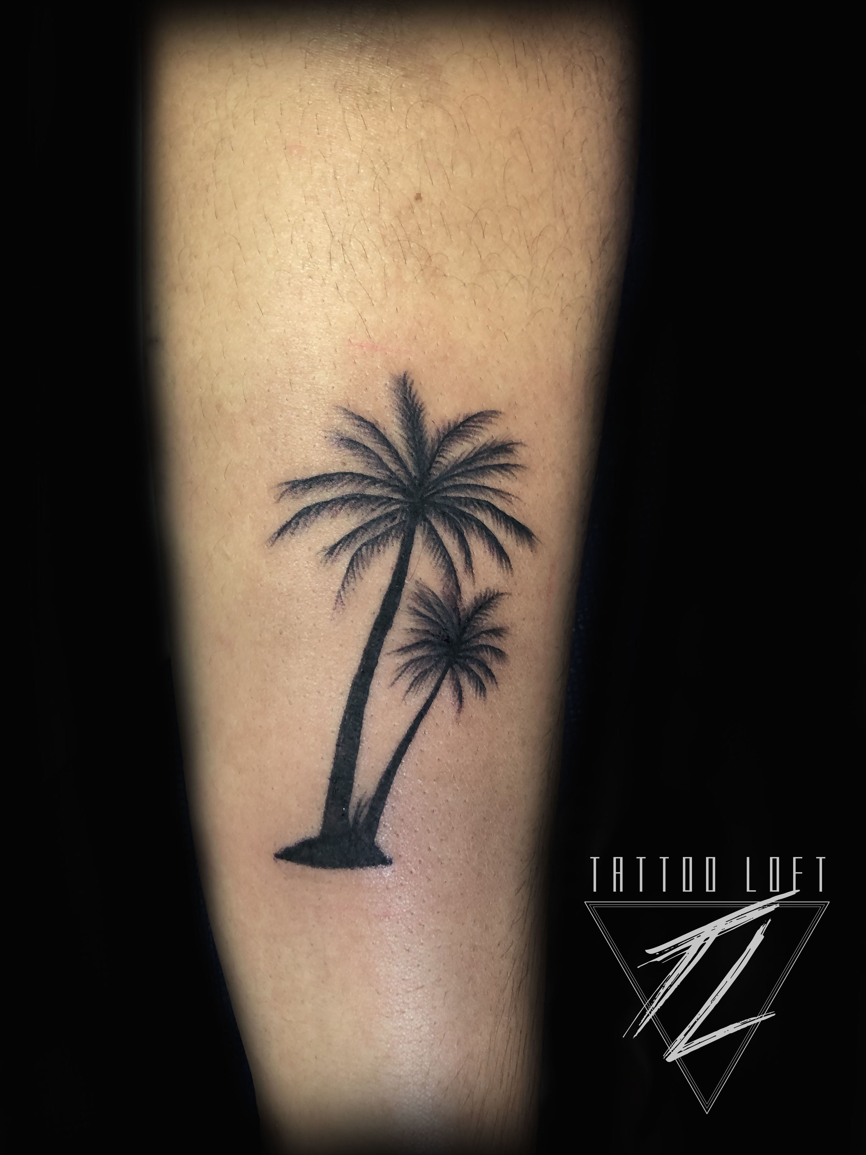 Tatuaje palmeras Carabanchel