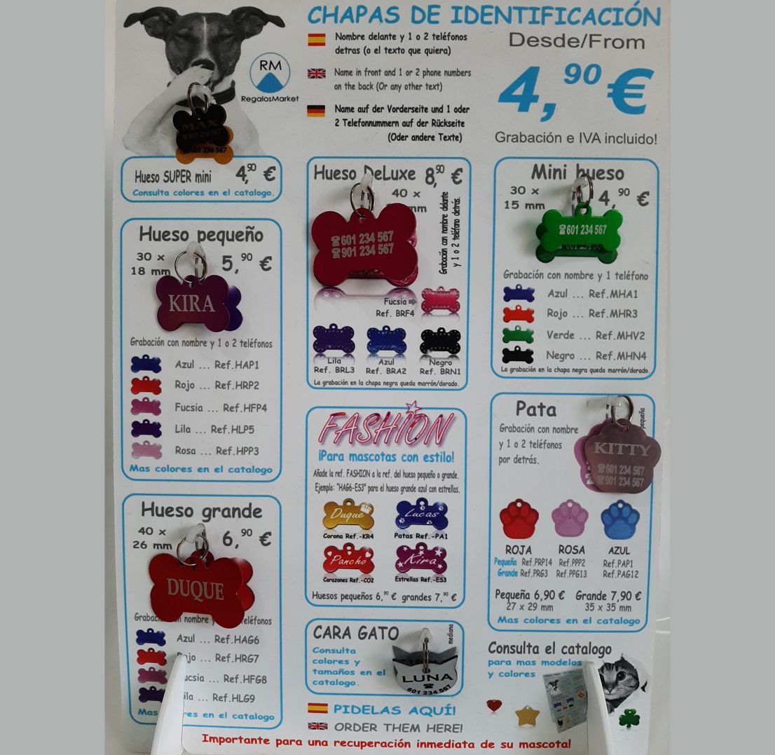 chapas identificativas chapas identificativas
