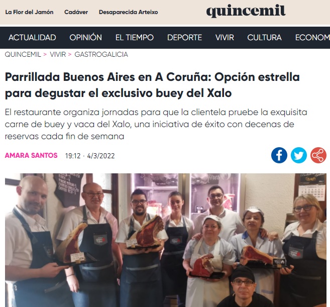 Quincemil Buey do Xalo - Parrillada Buenos Aires Quincemil Buey do Xalo - Parrillada Buenos Aires