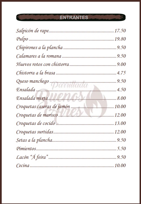 Entrantes - Parrillada Buenos Aires A Coruña Entrantes - Parrillada Buenos Aires A Coruña