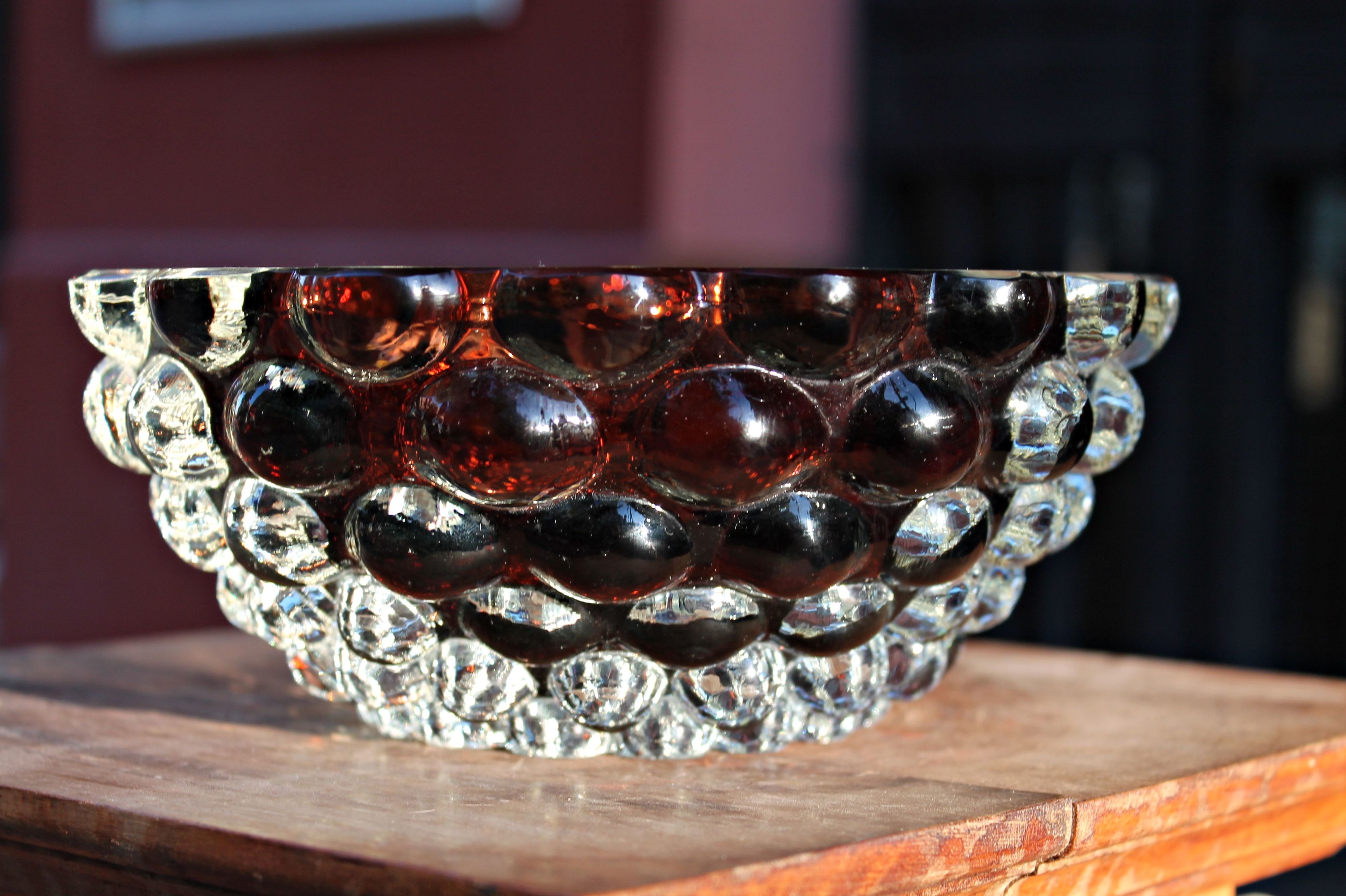 Bowl de cristal de Murano diseño Ercole Barovier: Artículos de Ruzafa Vintage Bowl de cristal de Murano diseño Ercole Barovier: Artículos de Ruzafa Vintage
