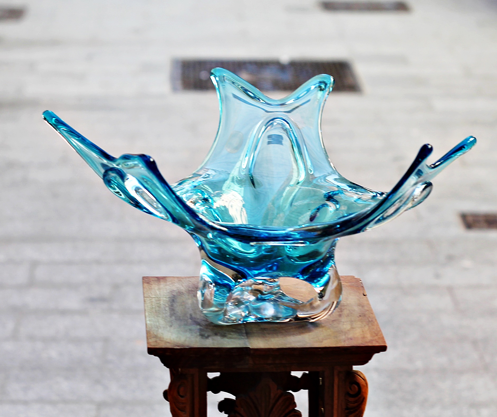 Centro cristal Murano Midcentury: de Ruzafa Vintage Centro cristal Murano Midcentury: de Ruzafa Vintage