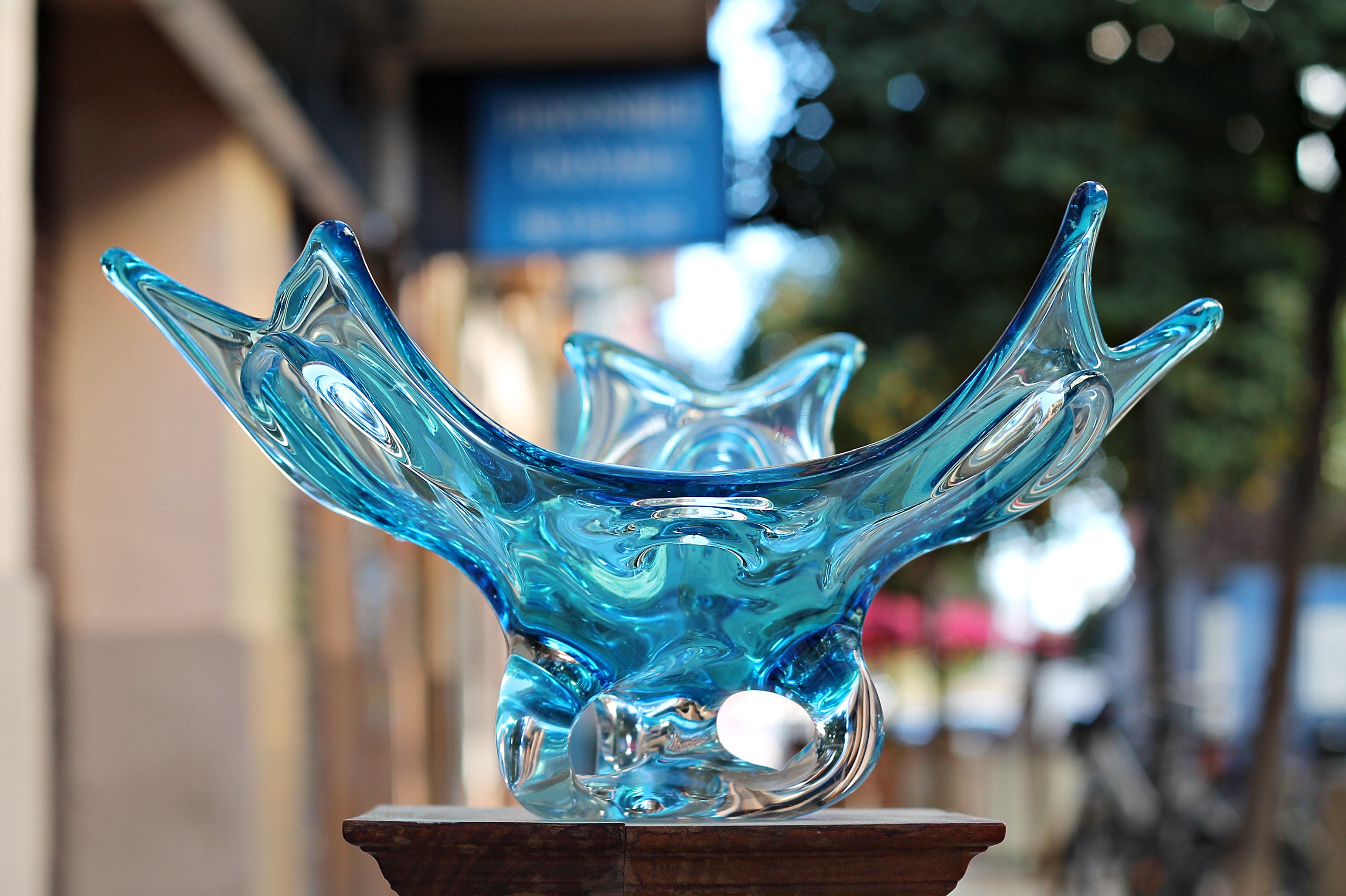 Centro cristal Murano Midcentury: de Ruzafa Vintage Centro cristal Murano Midcentury: de Ruzafa Vintage