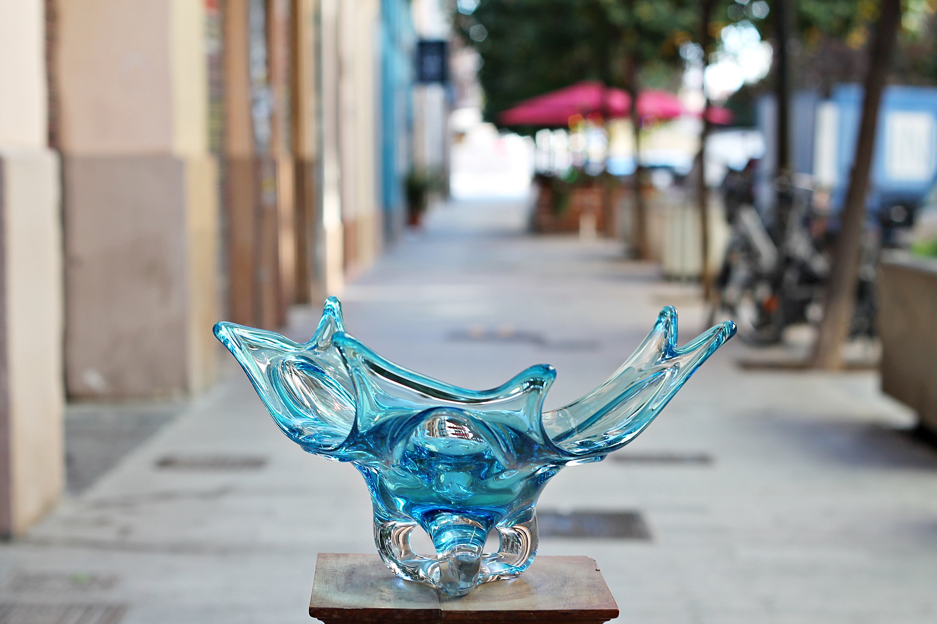 Centro cristal Murano Midcentury: de Ruzafa Vintage Centro cristal Murano Midcentury: de Ruzafa Vintage