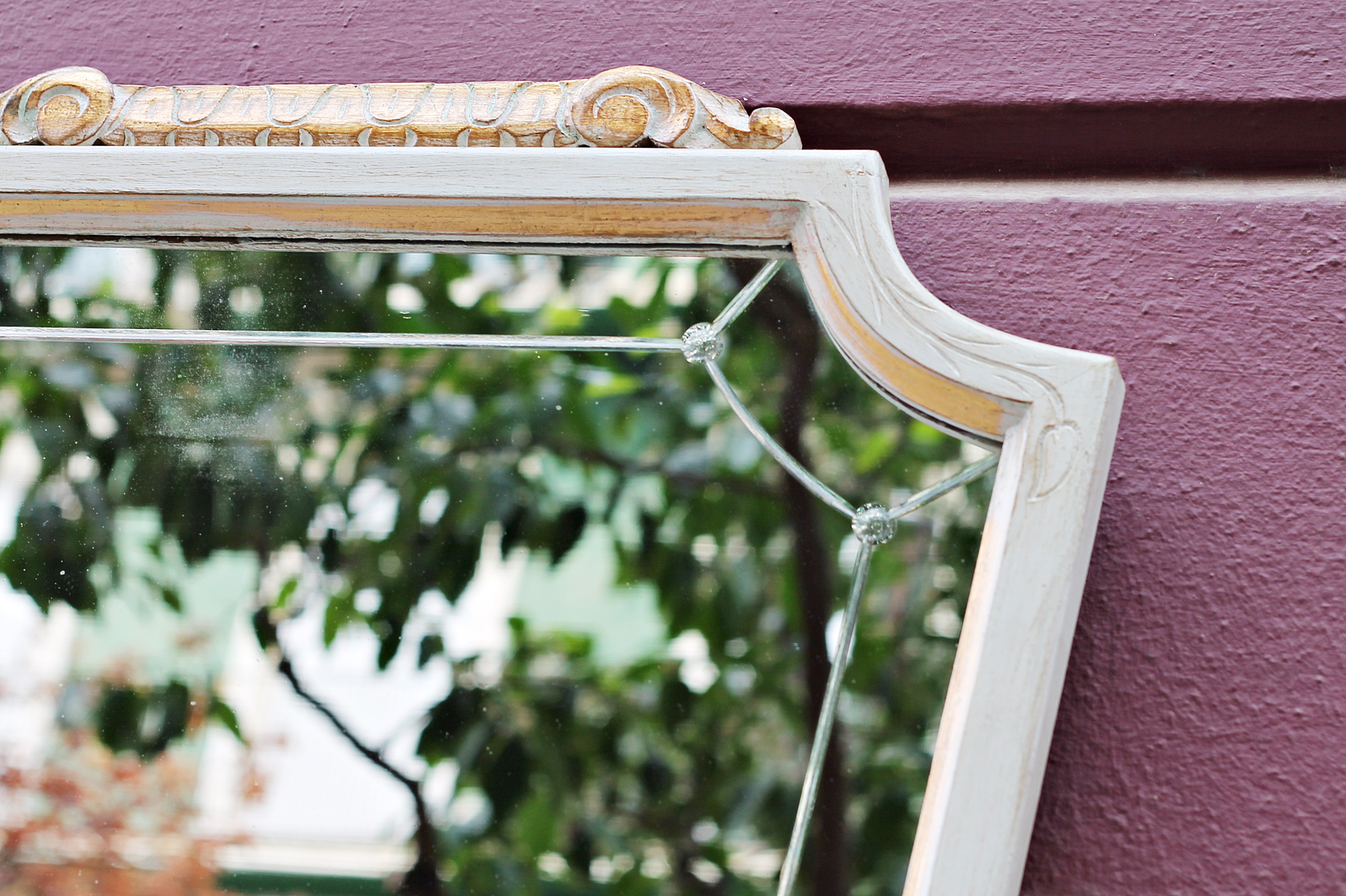 Espejo blanco Shabby chic: de Ruzafa Vintage Espejo blanco Shabby chic: de Ruzafa Vintage