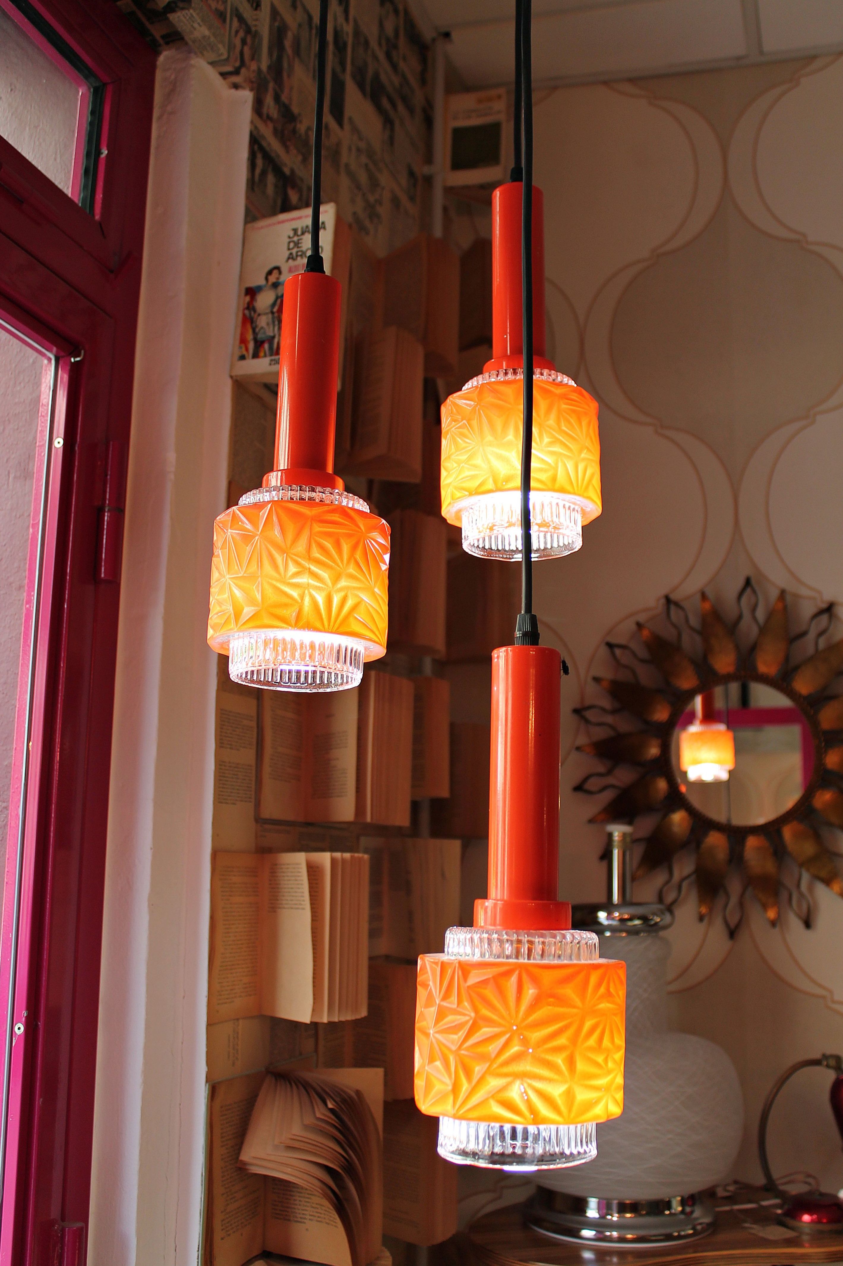 Lámparas pop naranja: Artículos de Ruzafa Vintage Lámparas pop naranja: Artículos de Ruzafa Vintage