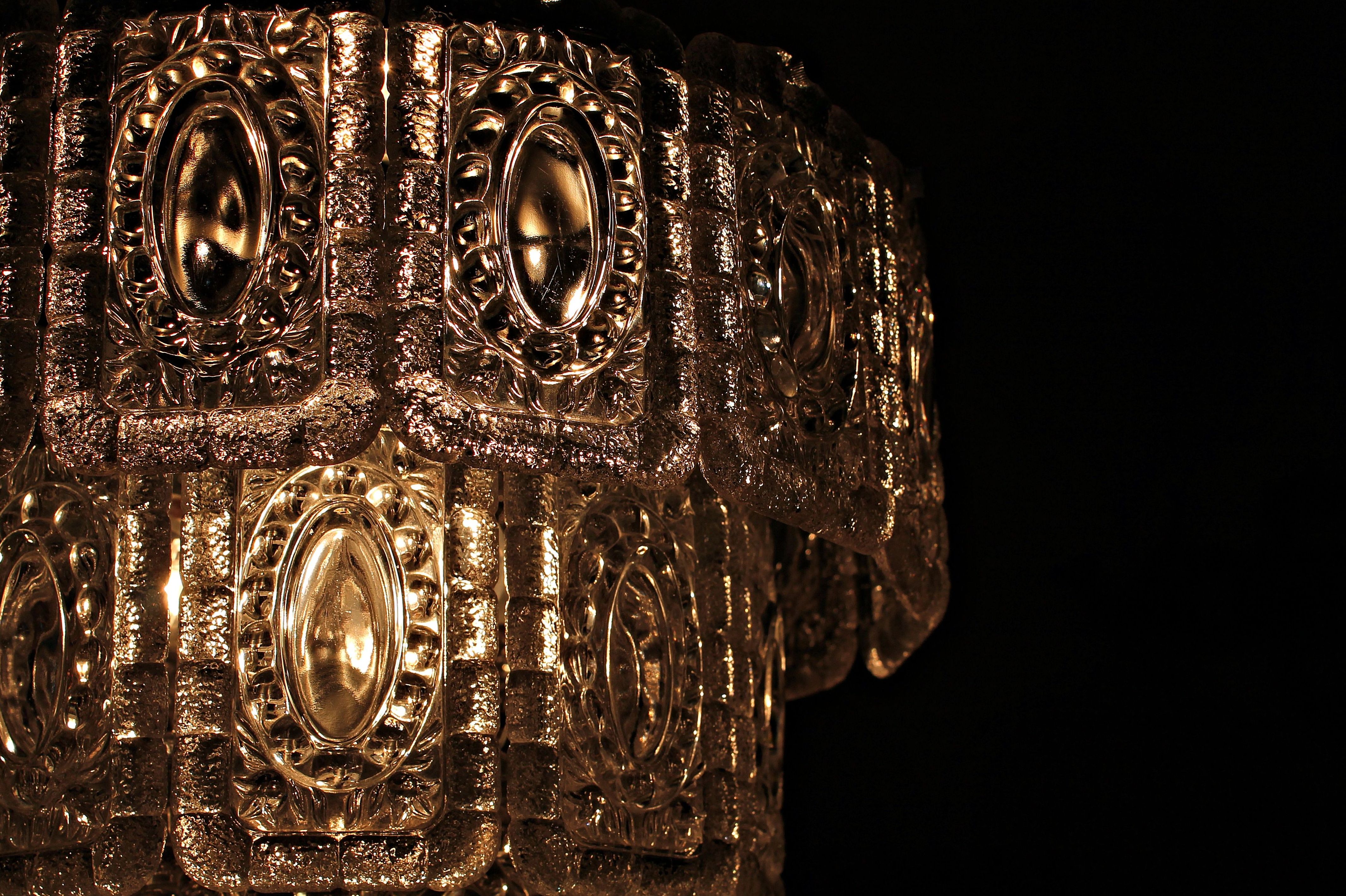 Lámpara de cristal Art-Deco: Artículos de Ruzafa Vintage Lámpara de cristal Art-Deco: Artículos de Ruzafa Vintage