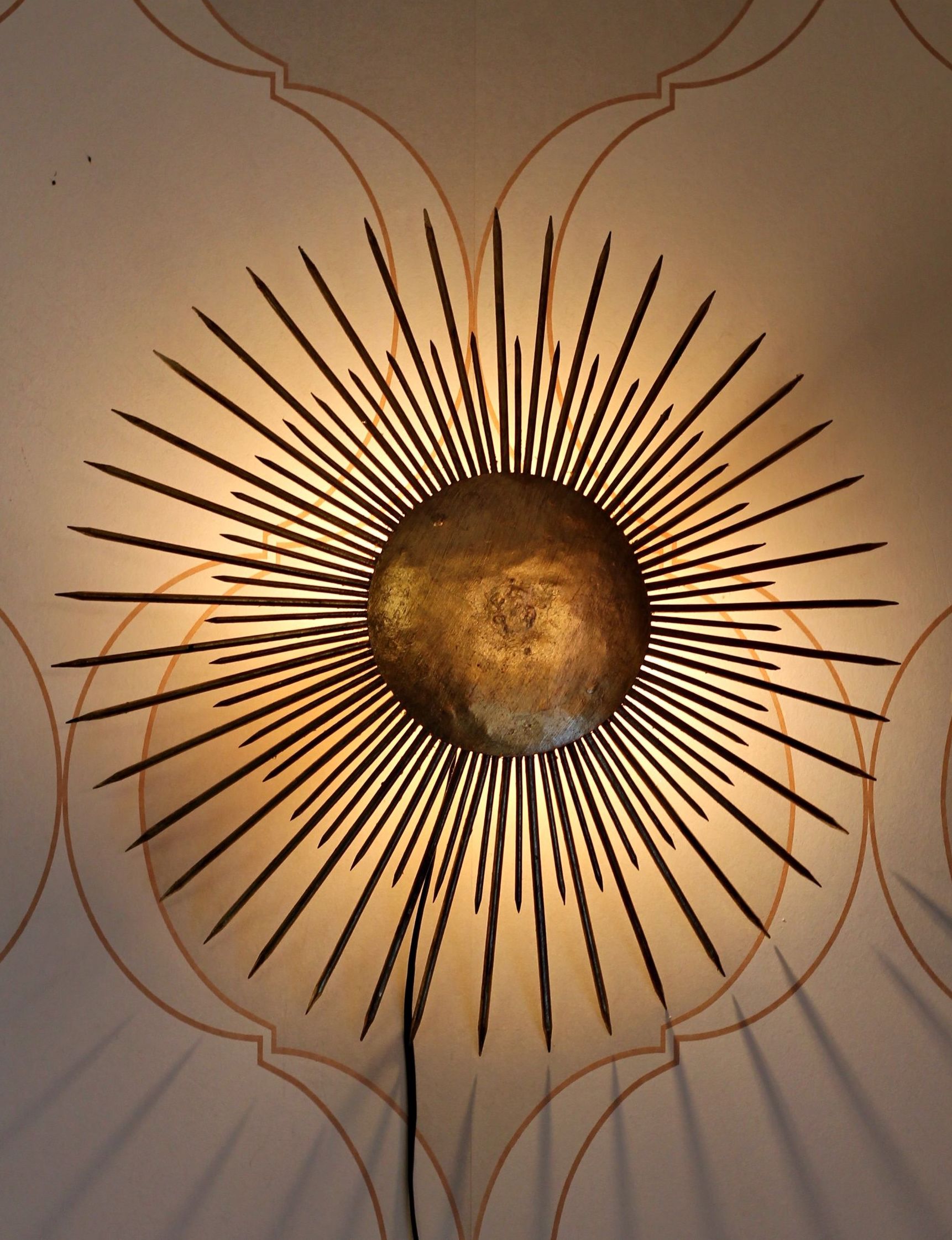 Sol de forja retroiluminado REF: LAM398: de Ruzafa Vintage Sol de forja retroiluminado REF: LAM398: de Ruzafa Vintage