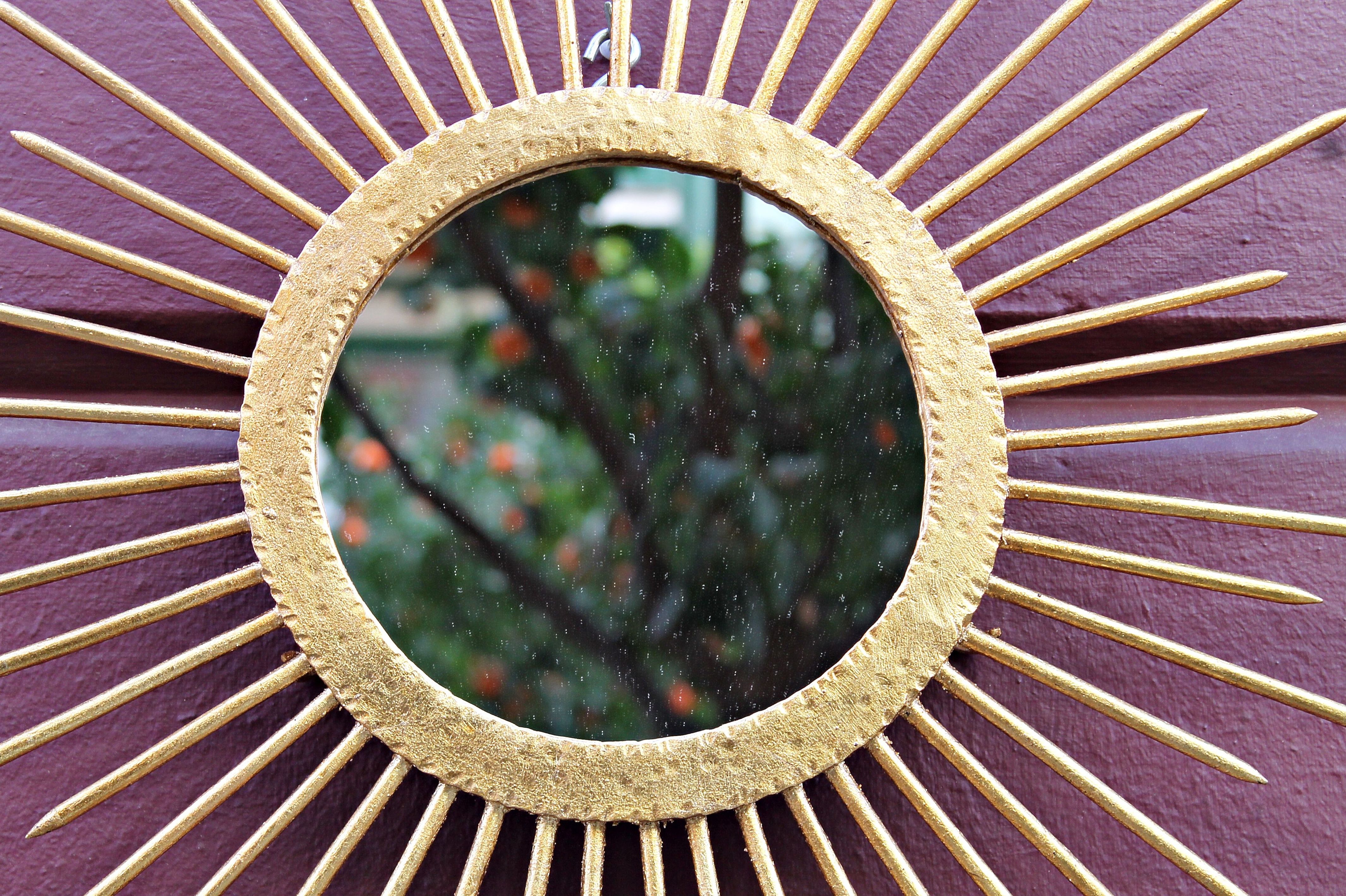 Espejo sol de forja y pan de oro: Artículos de Ruzafa Vintage Espejo sol de forja y pan de oro: Artículos de Ruzafa Vintage