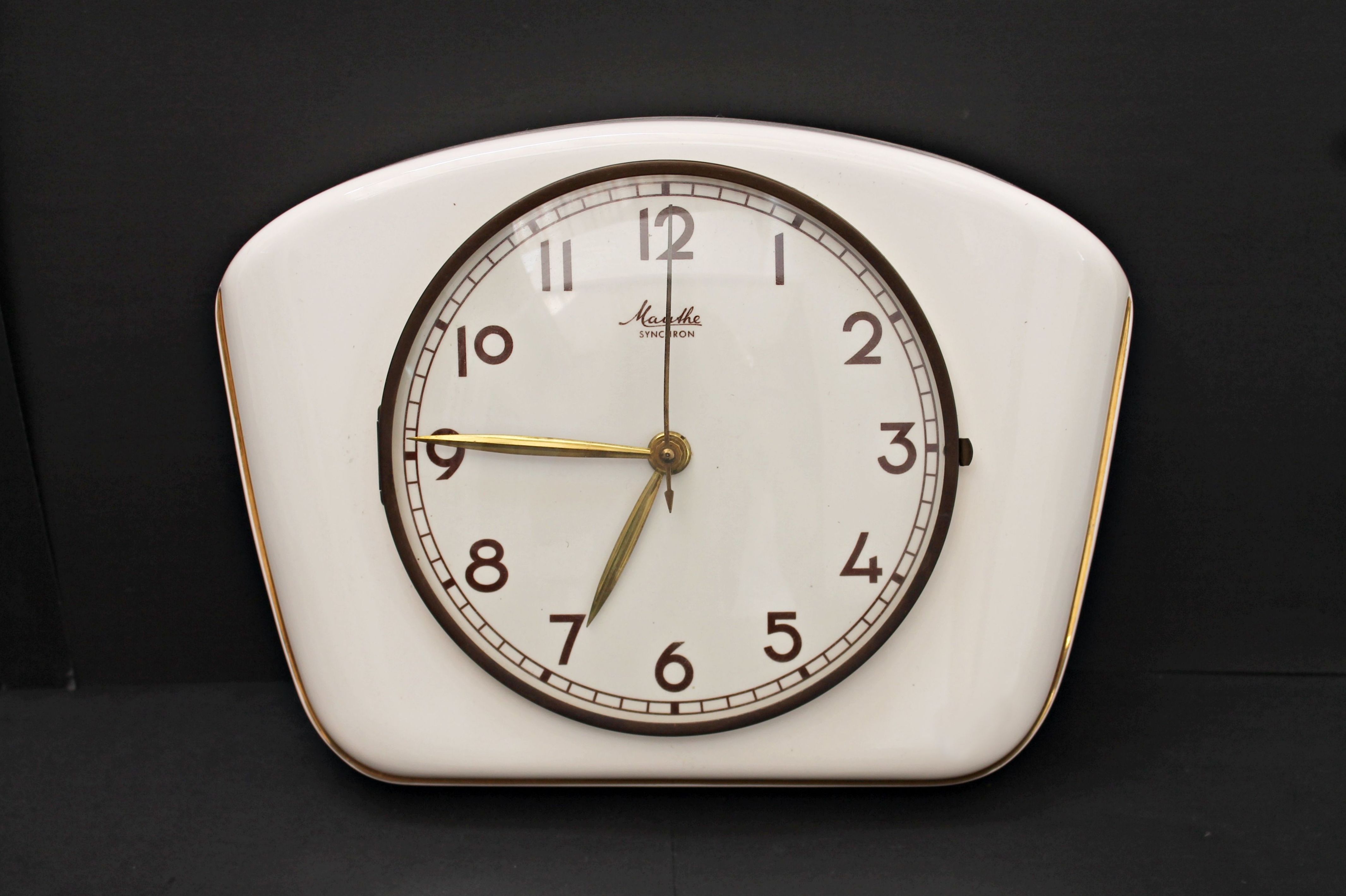 Reloj pared Mauthe Synchron años 50: Artículos de Ruzafa Vintage Reloj pared Mauthe Synchron años 50: Artículos de Ruzafa Vintage