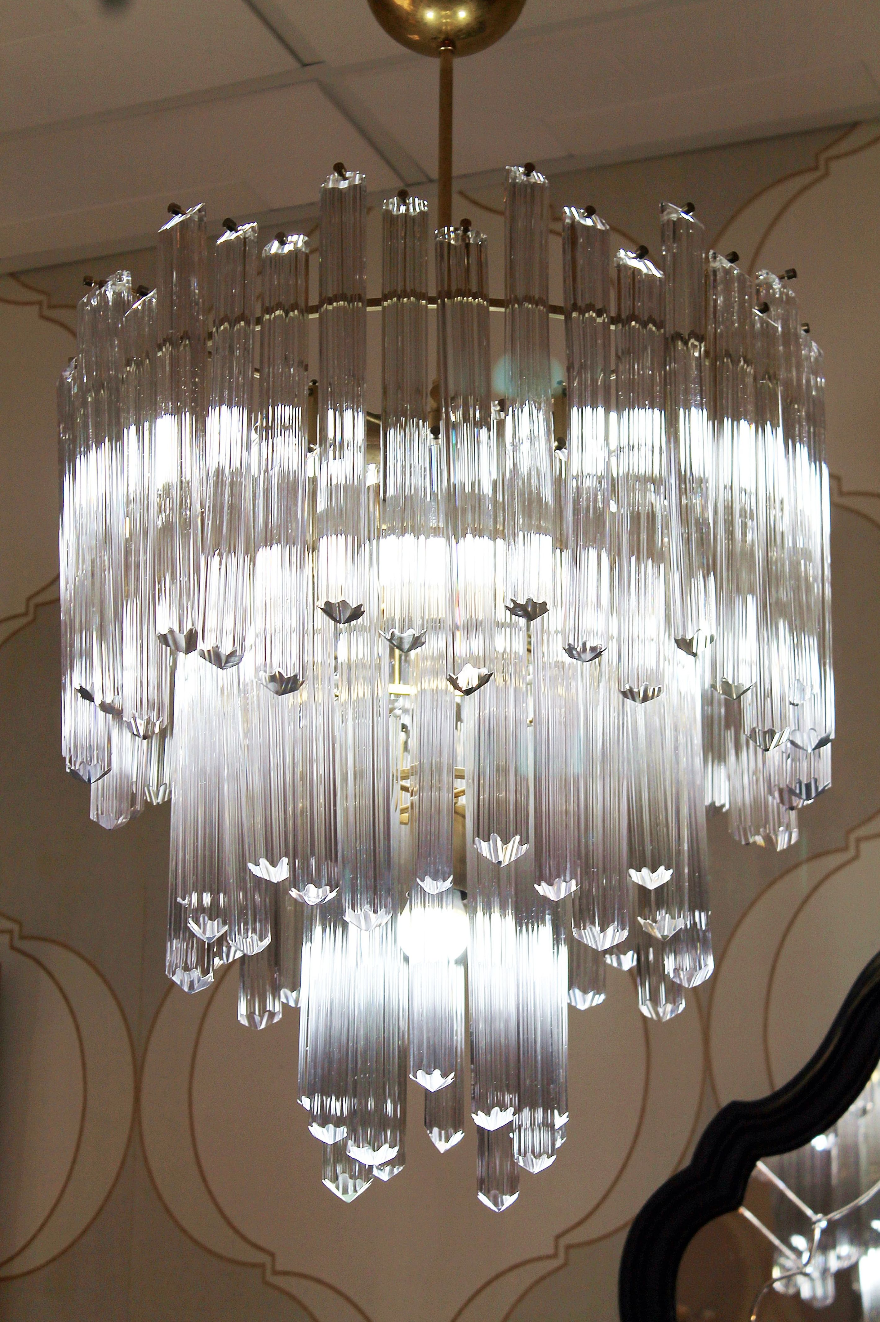 Chandelier cristal de murano realizada por Venini: Artículos de Ruzafa Vintage Chandelier cristal de murano realizada por Venini: Artículos de Ruzafa Vintage