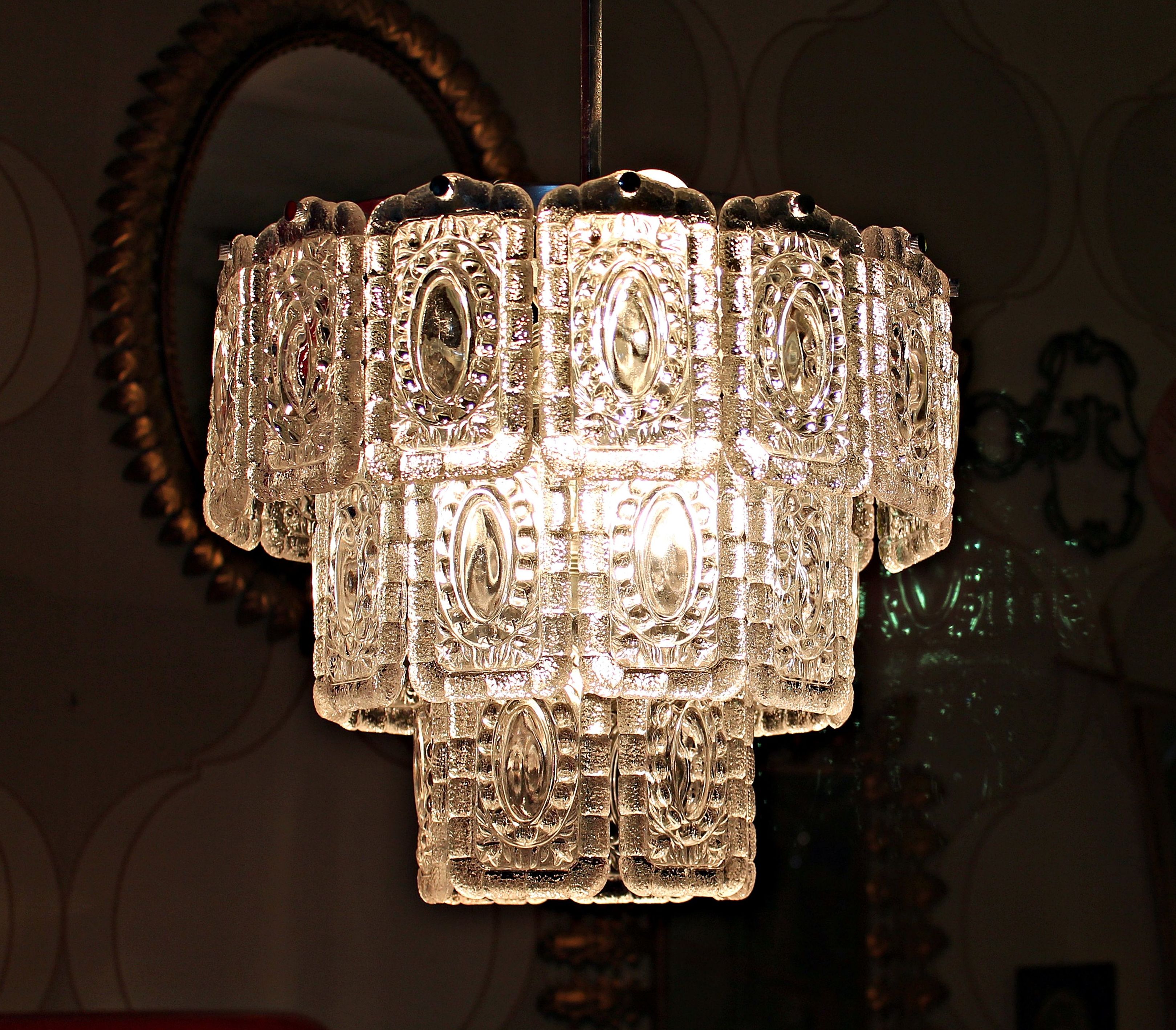 Lámpara de cristal Art-Deco: Artículos de Ruzafa Vintage Lámpara de cristal Art-Deco: Artículos de Ruzafa Vintage