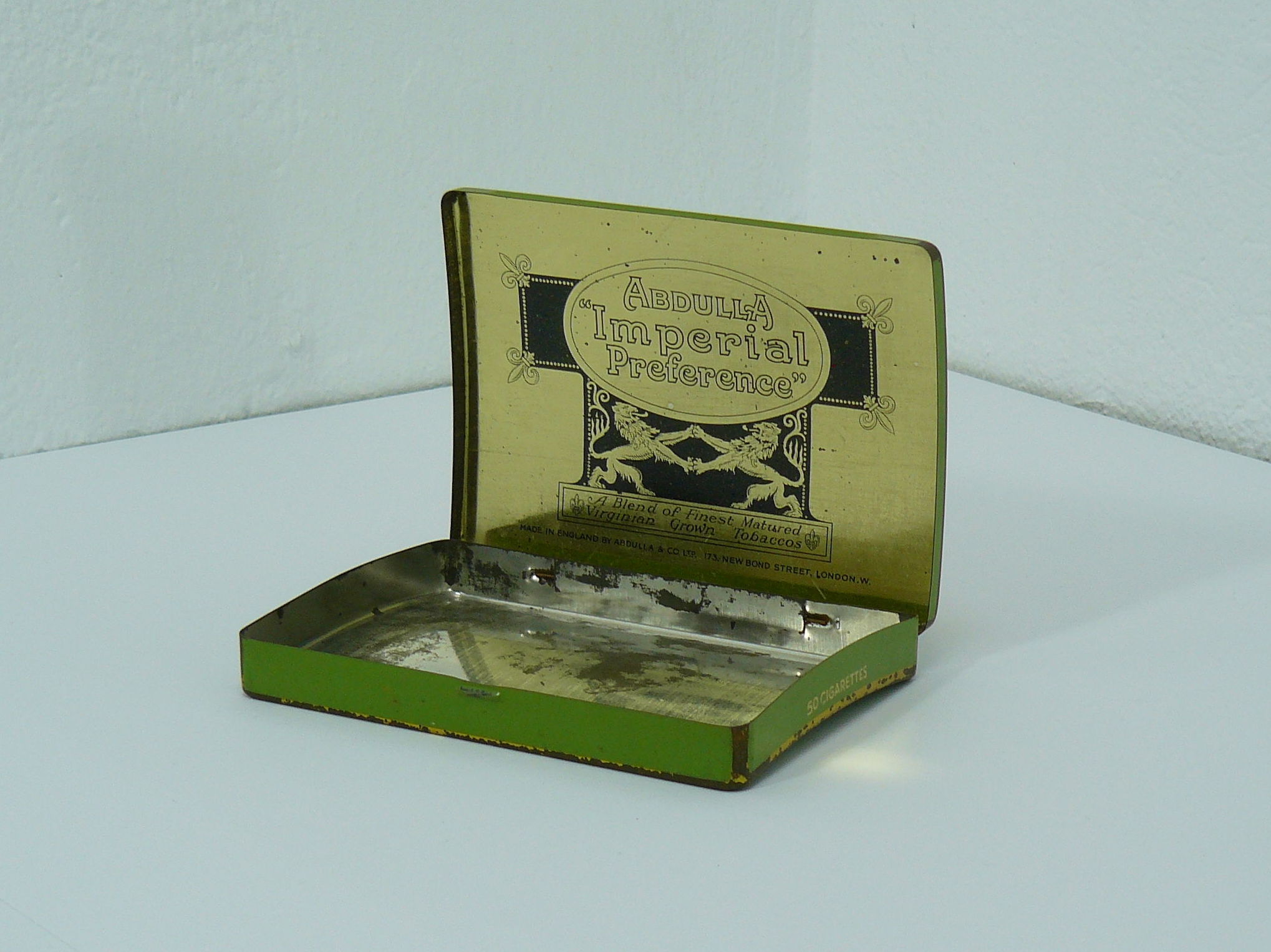 Lata antigua inglesa verde: Artículos de Ruzafa Vintage Lata antigua inglesa verde: Artículos de Ruzafa Vintage