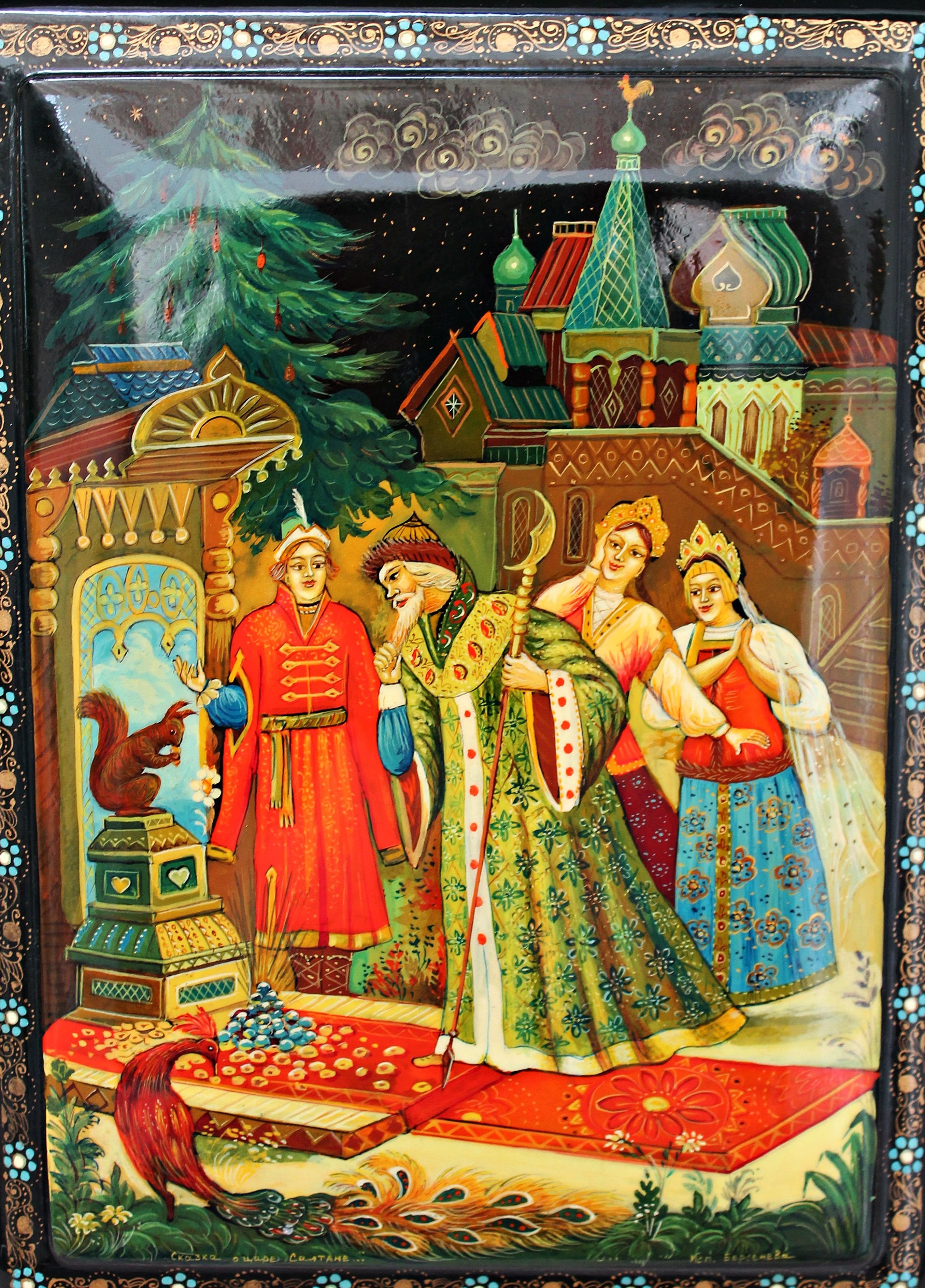 Caja rusa pintada a mano principios SXX: Artículos de Ruzafa Vintage Caja rusa pintada a mano principios SXX: Artículos de Ruzafa Vintage