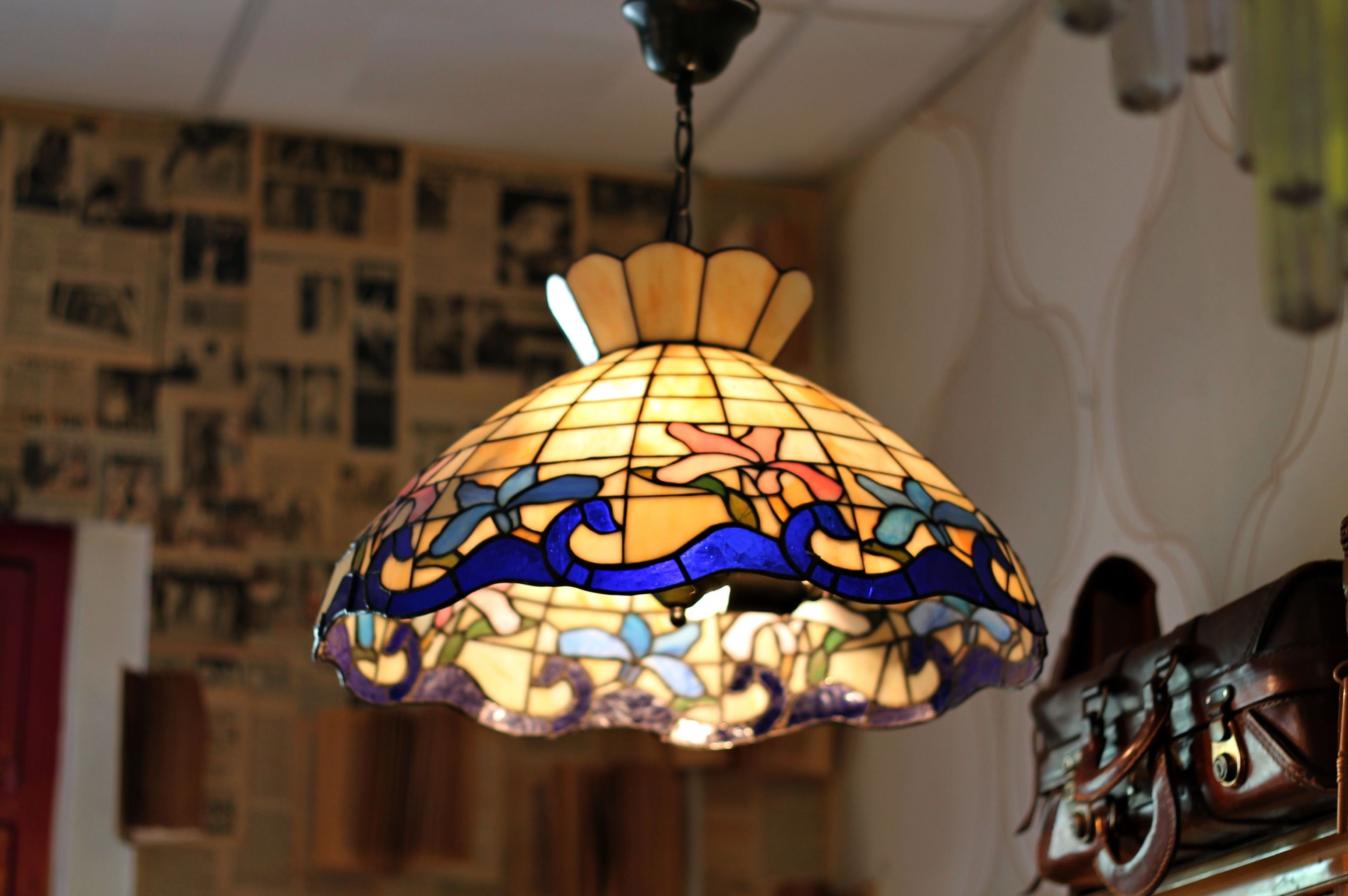 Lámpara tiffany grande : Artículos de Ruzafa Vintage Lámpara tiffany grande : Artículos de Ruzafa Vintage