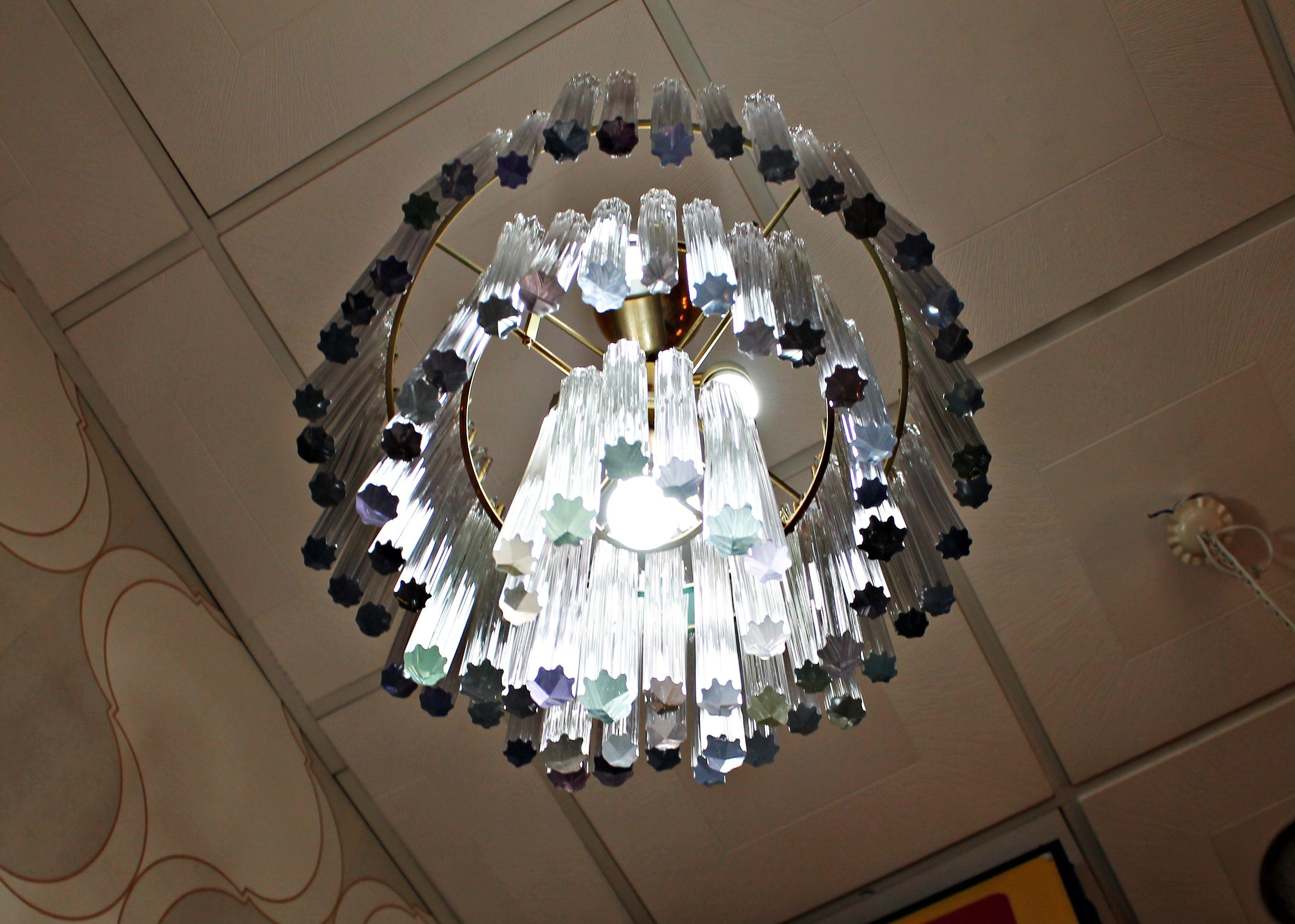 Chandelier cristal de murano realizada por Venini: Artículos de Ruzafa Vintage Chandelier cristal de murano realizada por Venini: Artículos de Ruzafa Vintage