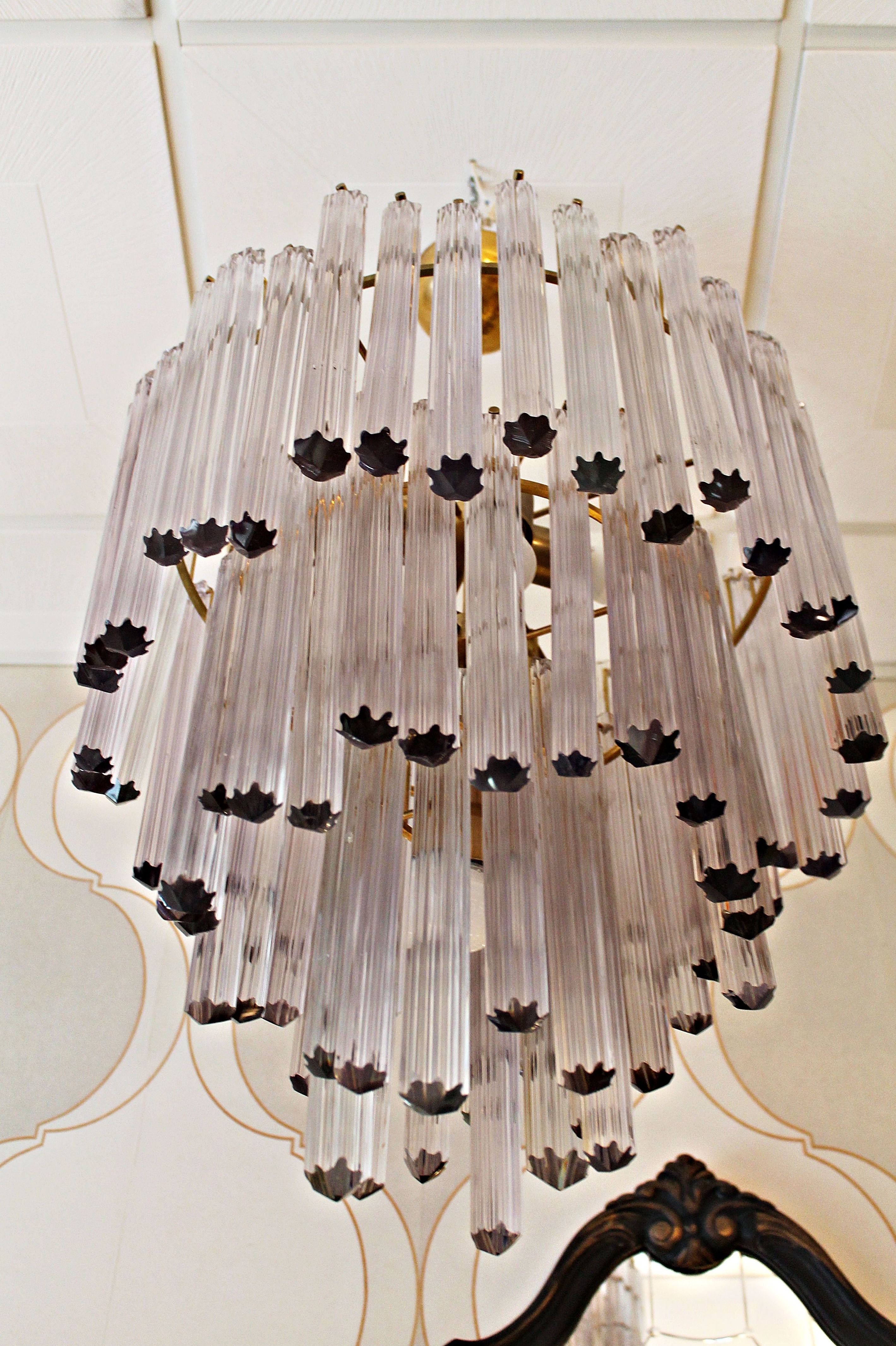 Chandelier cristal de murano realizada por Venini: Artículos de Ruzafa Vintage Chandelier cristal de murano realizada por Venini: Artículos de Ruzafa Vintage