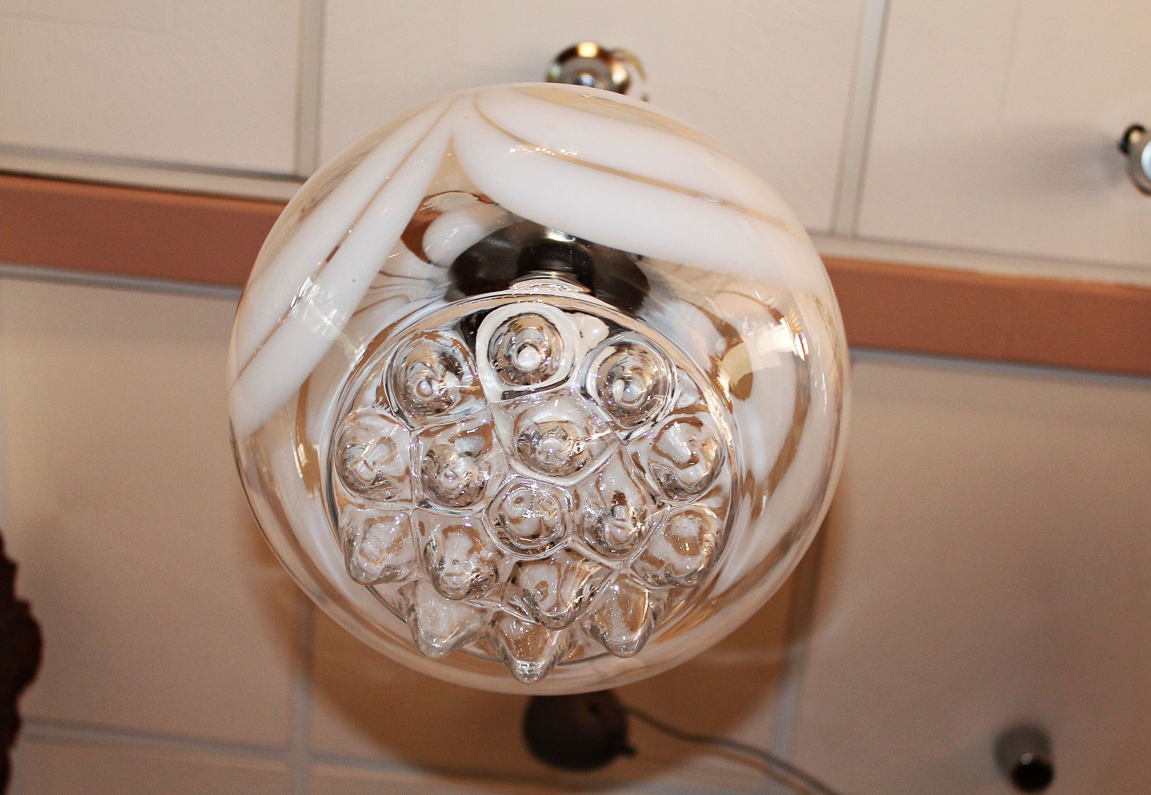 Lampara de cristal de Murano - Mazzega: Artículos de Ruzafa Vintage Lampara de cristal de Murano - Mazzega: Artículos de Ruzafa Vintage