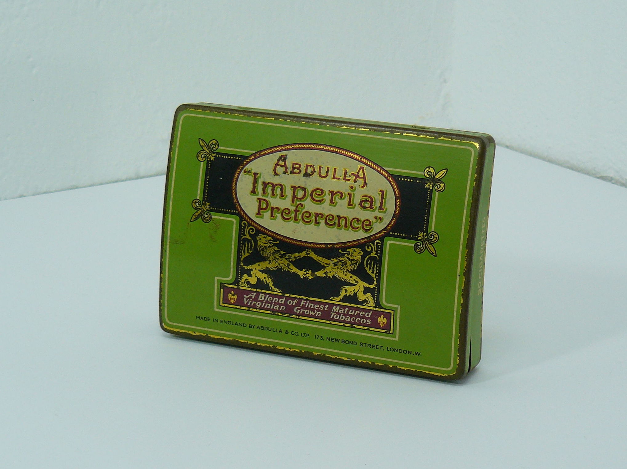 Lata antigua inglesa verde: Artículos de Ruzafa Vintage Lata antigua inglesa verde: Artículos de Ruzafa Vintage