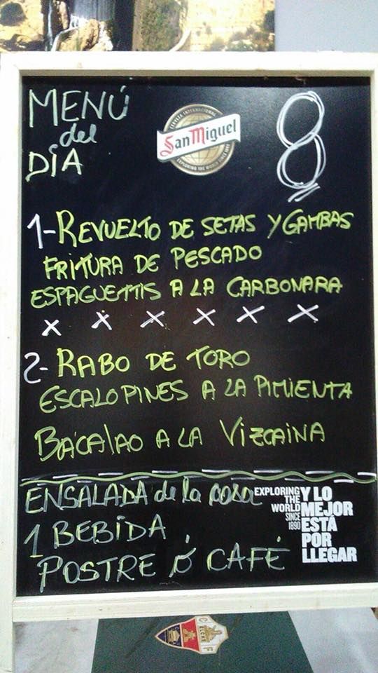 Menú diario en Franja Verde 2 y 3 : Carta de Tapas y menús de Tapería Franja Verde Menú diario en Franja Verde 2 y 3 : Carta de Tapas y menús de Tapería Franja Verde
