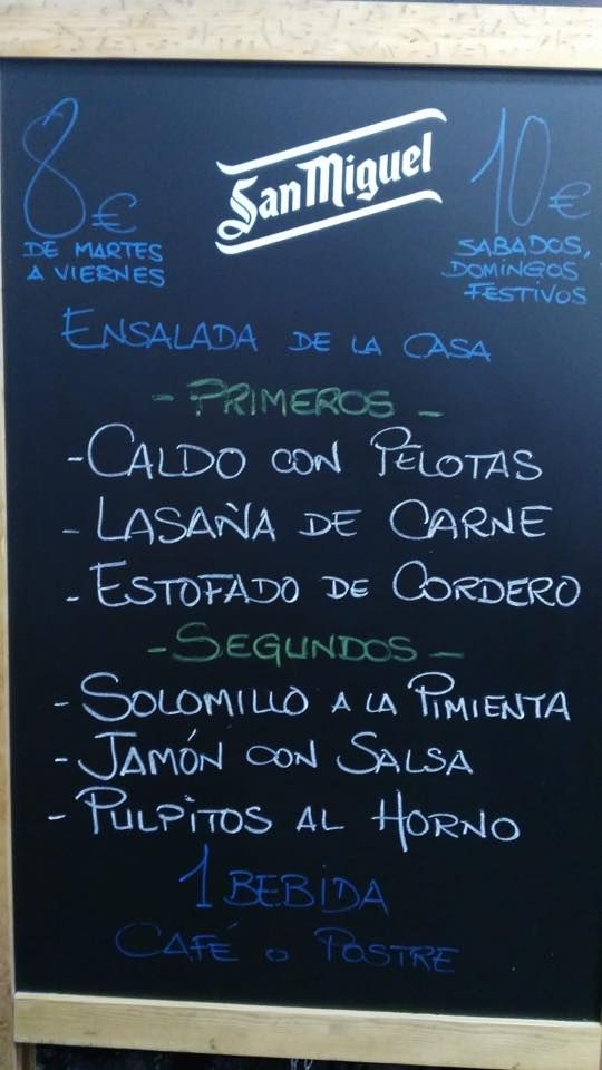 Menú diario en Franja Verde 2 y 3 : Carta de Tapas y menús de Tapería Franja Verde Menú diario en Franja Verde 2 y 3 : Carta de Tapas y menús de Tapería Franja Verde