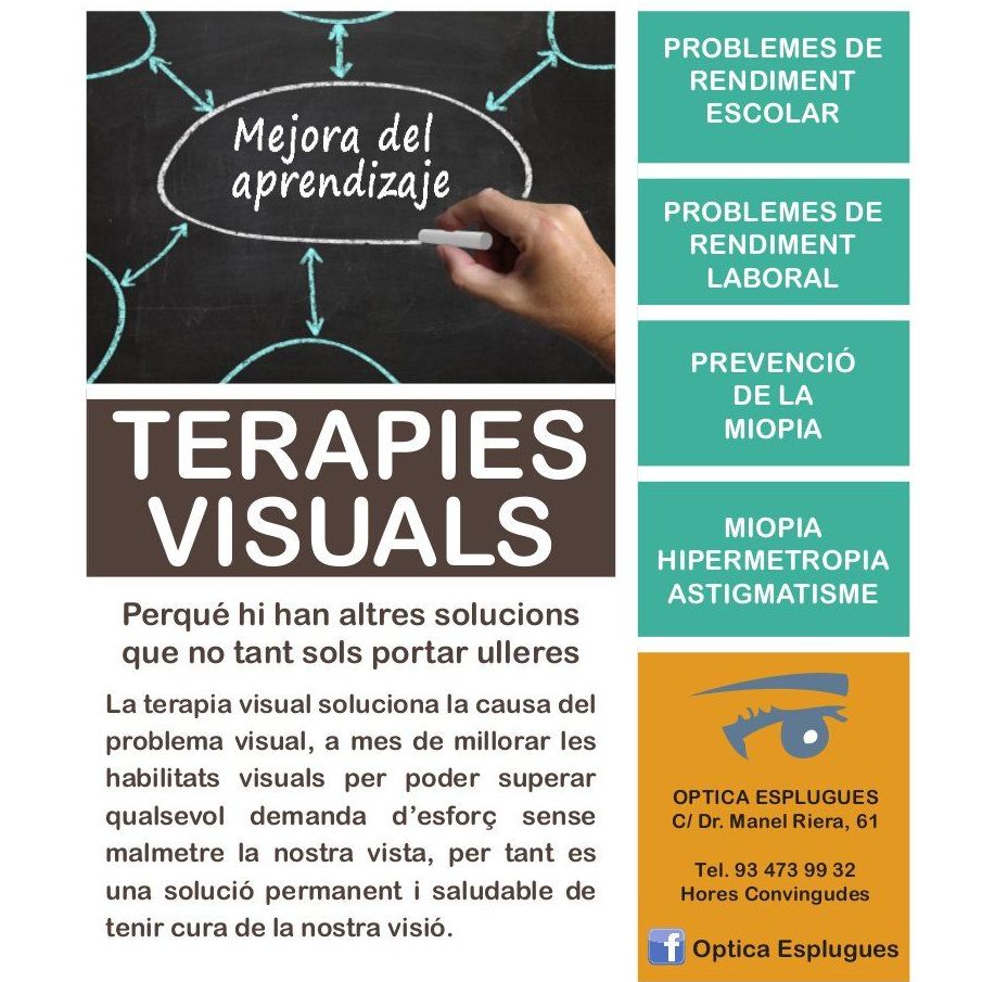 Terapias rendimiento escolar: Servicios de Óptica Esplugues Terapias rendimiento escolar: Servicios de Óptica Esplugues