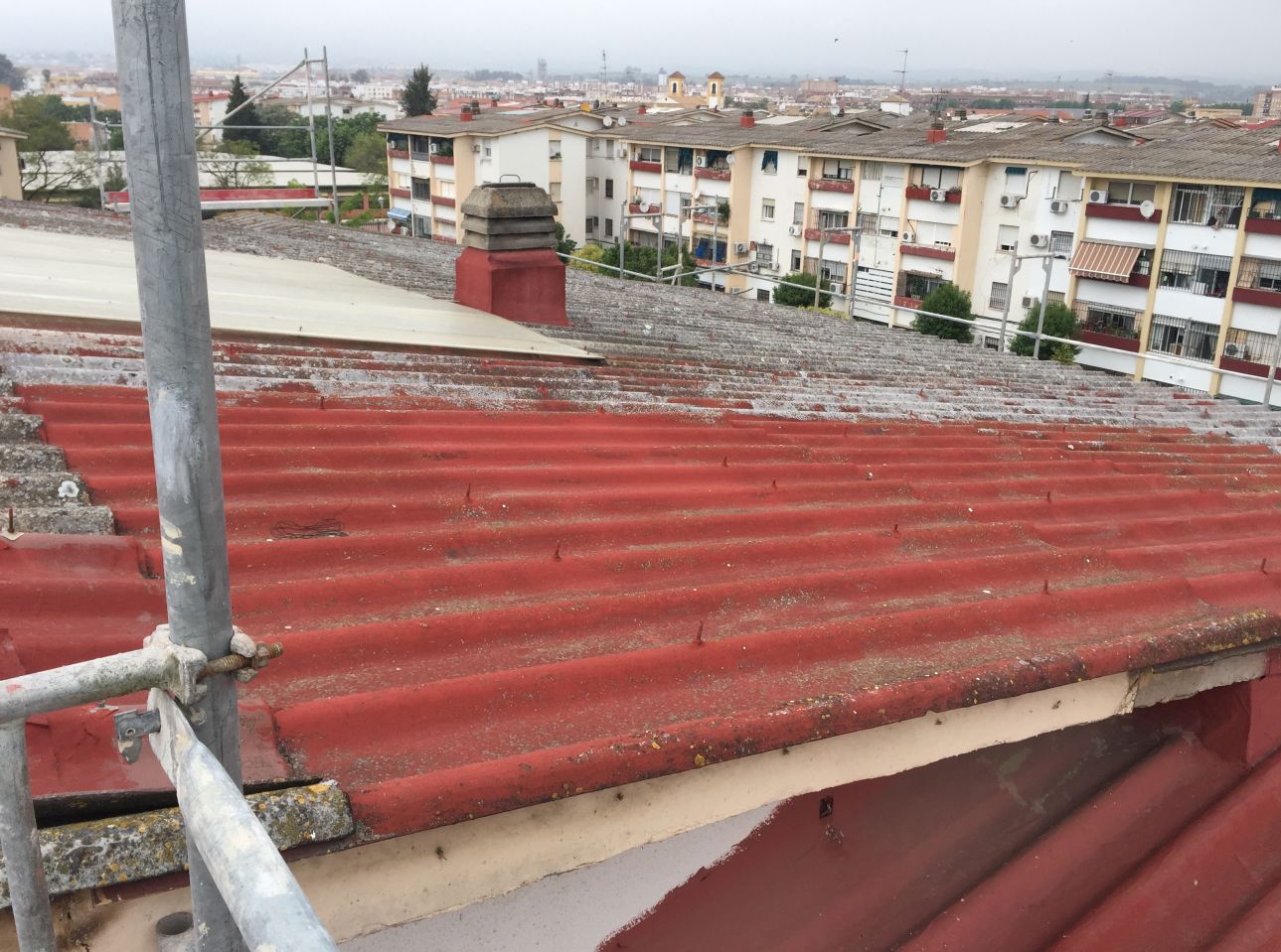 Rehabilitación de cubiertas y tejados antes Rehabilitación de cubiertas y tejados antes