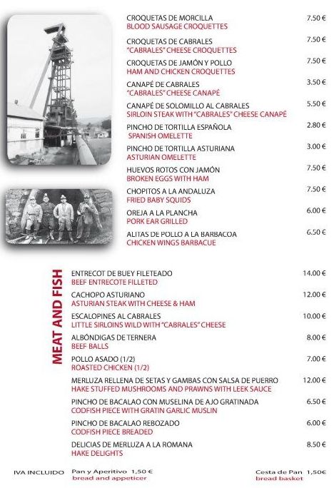 Nuestra Carta : Menús de La Camocha Nuestra Carta : Menús de La Camocha