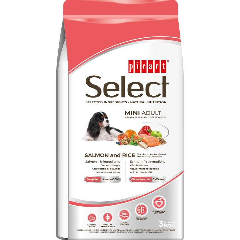 Select Mini Adulto de Salmón y Arroz Select Mini Adulto de Salmón y Arroz