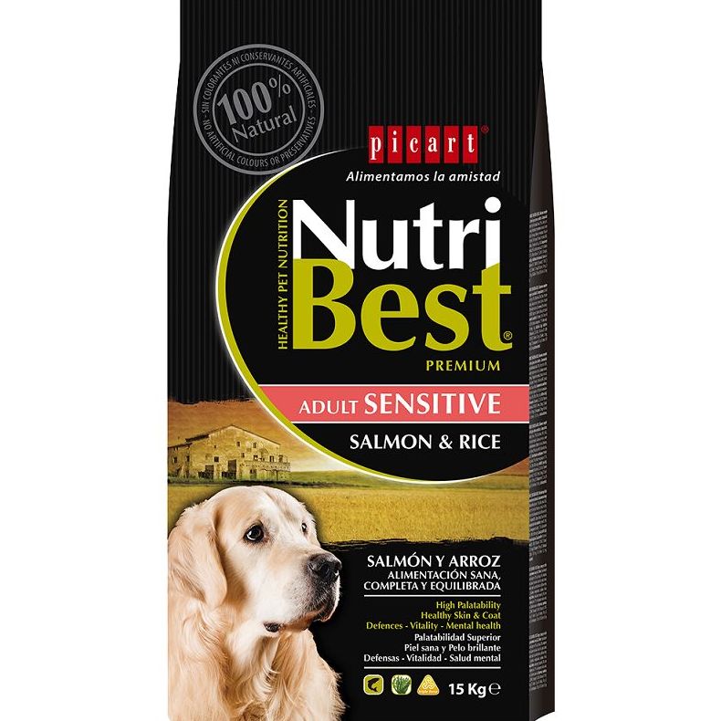 NutriBest Adulto Salmón y Arroz. NutriBest Adulto Salmón y Arroz.