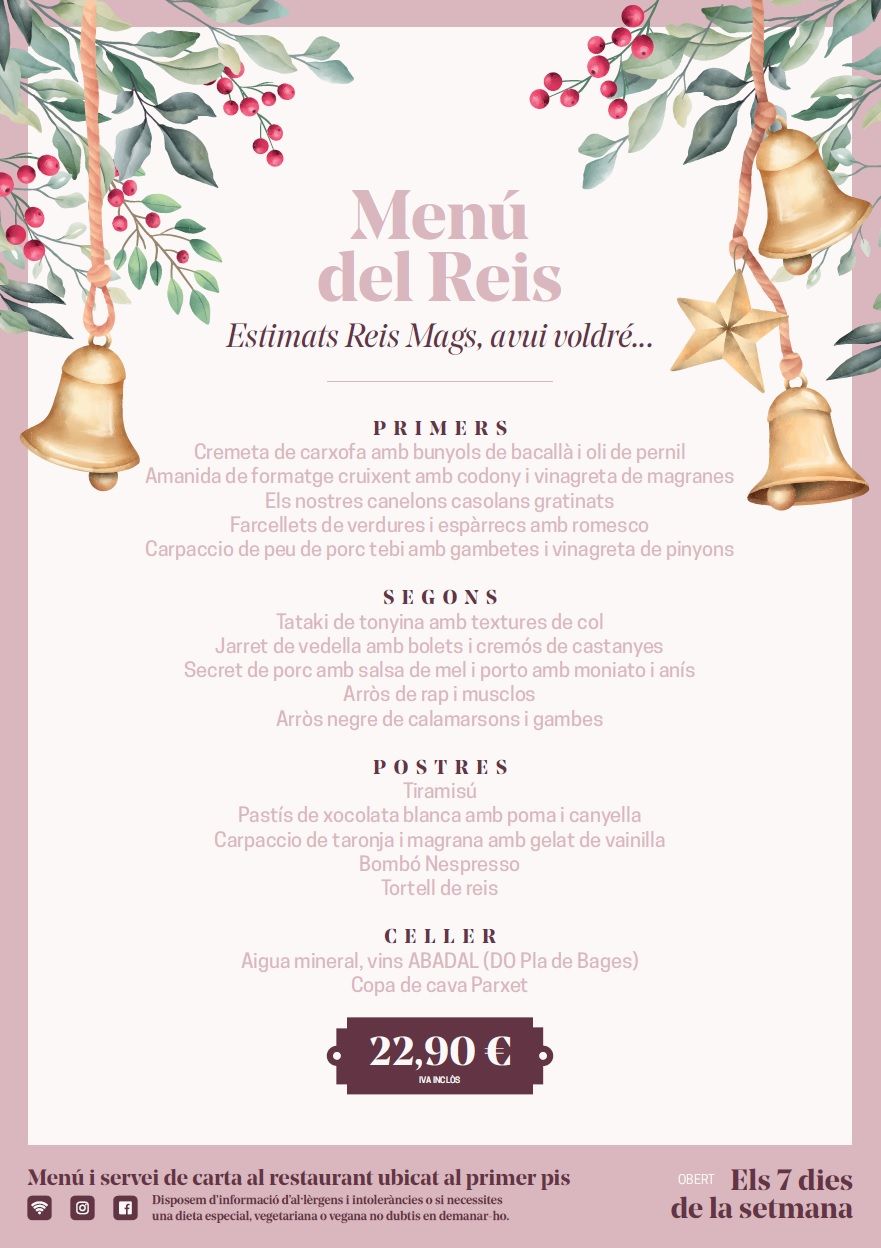 Menú Día de Reyes: Carta y Menús de Restaurant Miami Menú Día de Reyes: Carta y Menús de Restaurant Miami