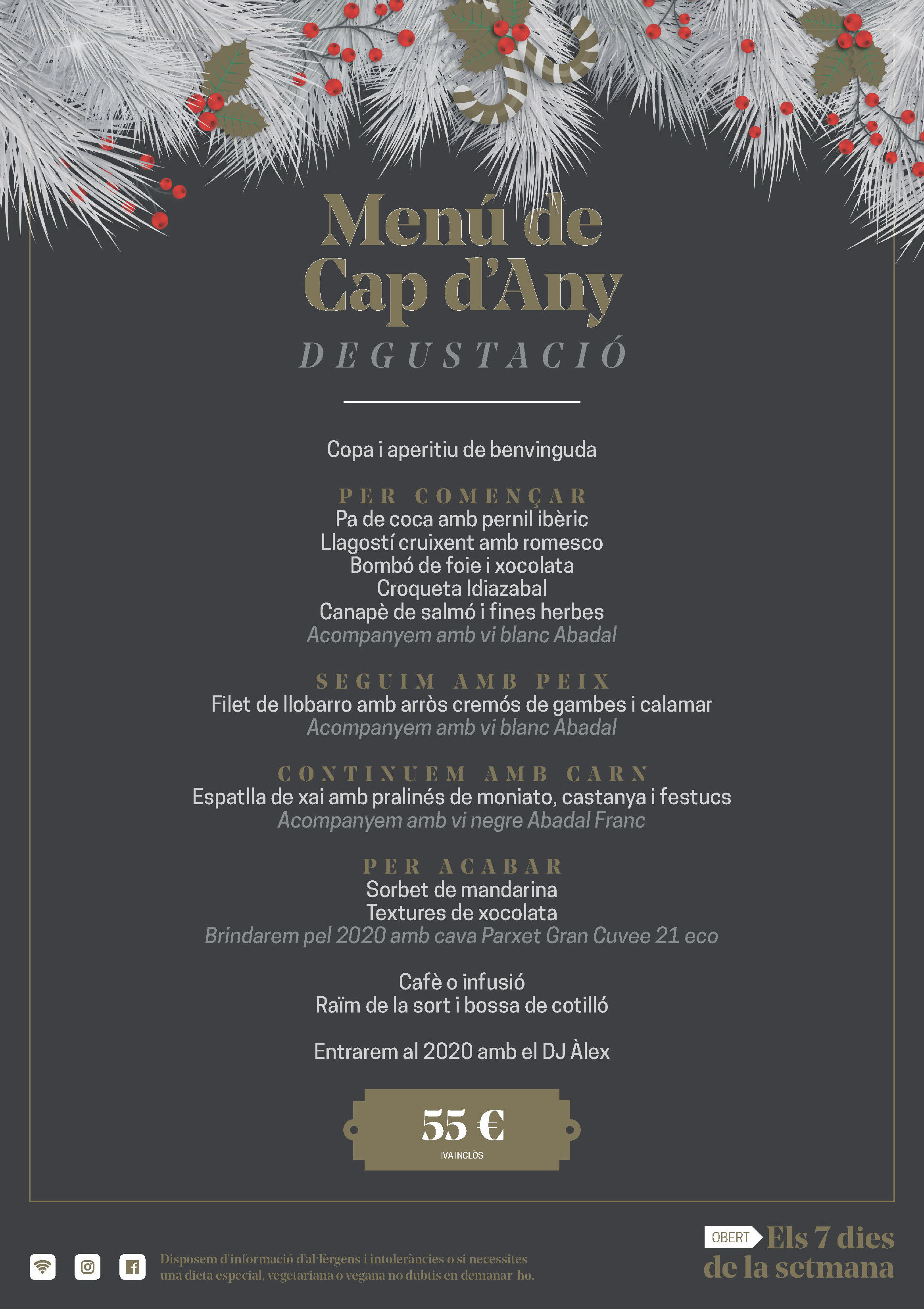 Menú de fin de Año con música : Carta y Menús de Restaurant Miami Menú de fin de Año con música : Carta y Menús de Restaurant Miami