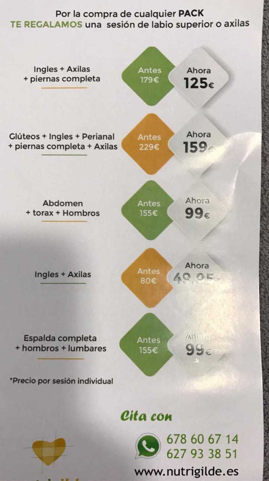 Bonos Láser SHR en Tarifa Bonos Láser SHR en Tarifa