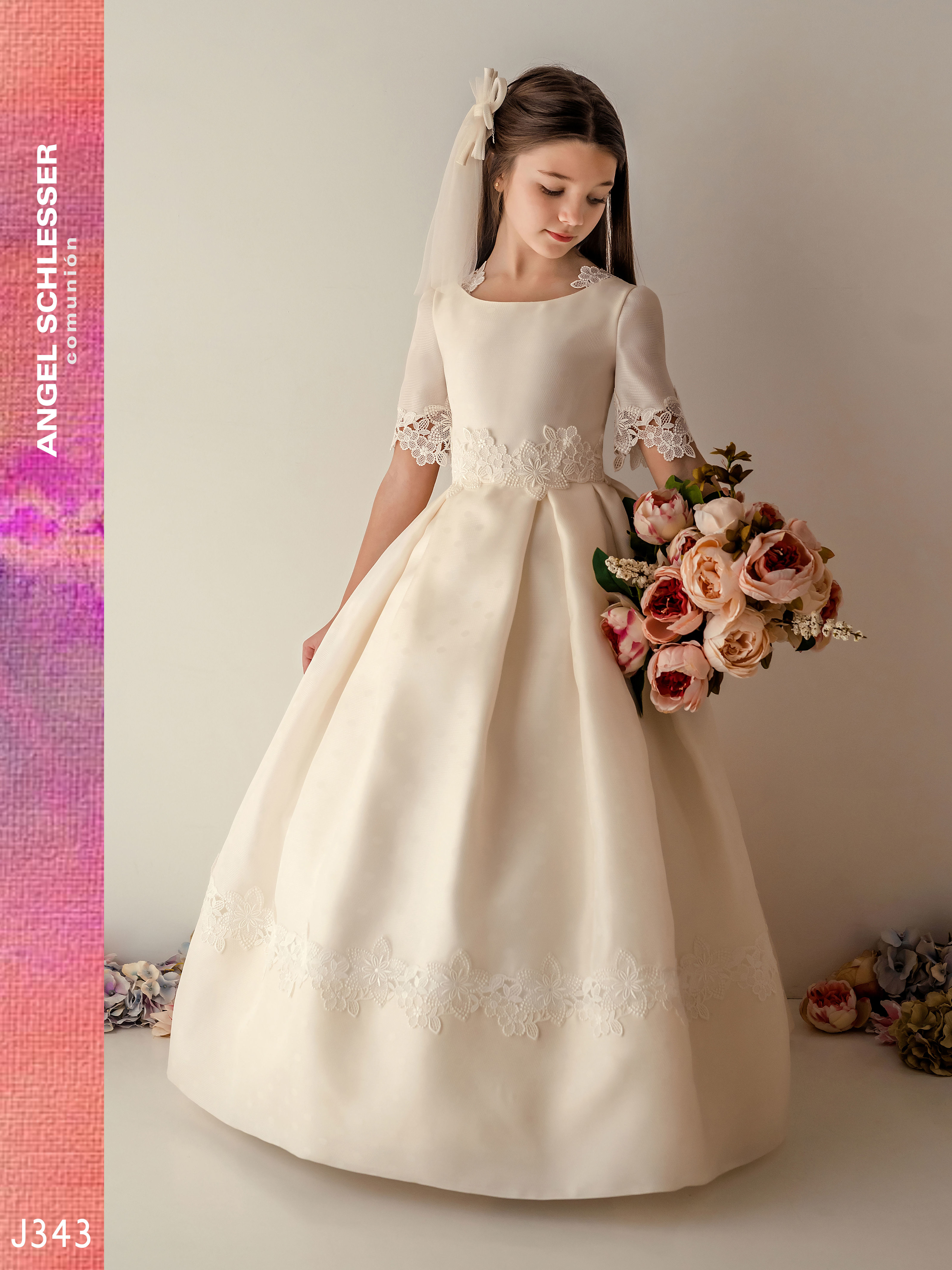 Vestido Comunión Angel Schlesser J343 Vestido Comunión Angel Schlesser J343