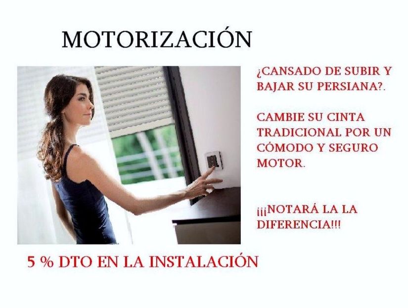 Motorización de persianas Motorización de persianas